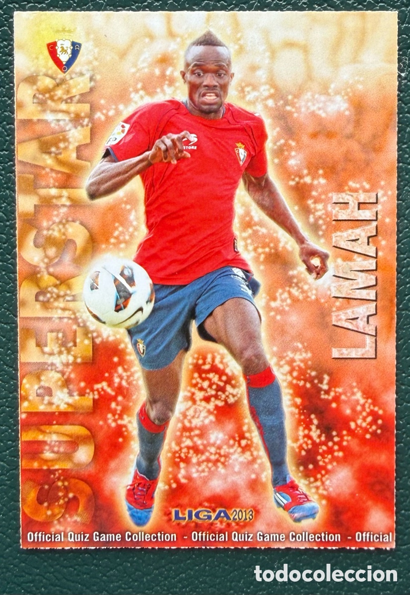 Cartes &agrave; collectionner de Football: 185 LAMAH CA OSASUNA SUPERSTAR MATE FICHAS ALBUM MUNDICROMO 2012 2013 12 13