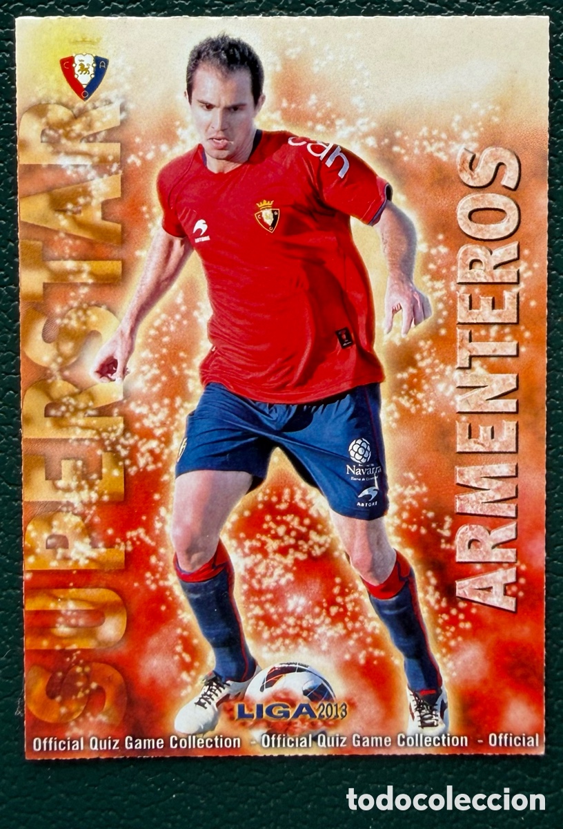 Fu&szlig;ball-Sticker: 188 ARMENTEROS CA OSASUNA SUPERSTAR MATE FICHAS ALBUM MUNDICROMO 2012 2013 12 13