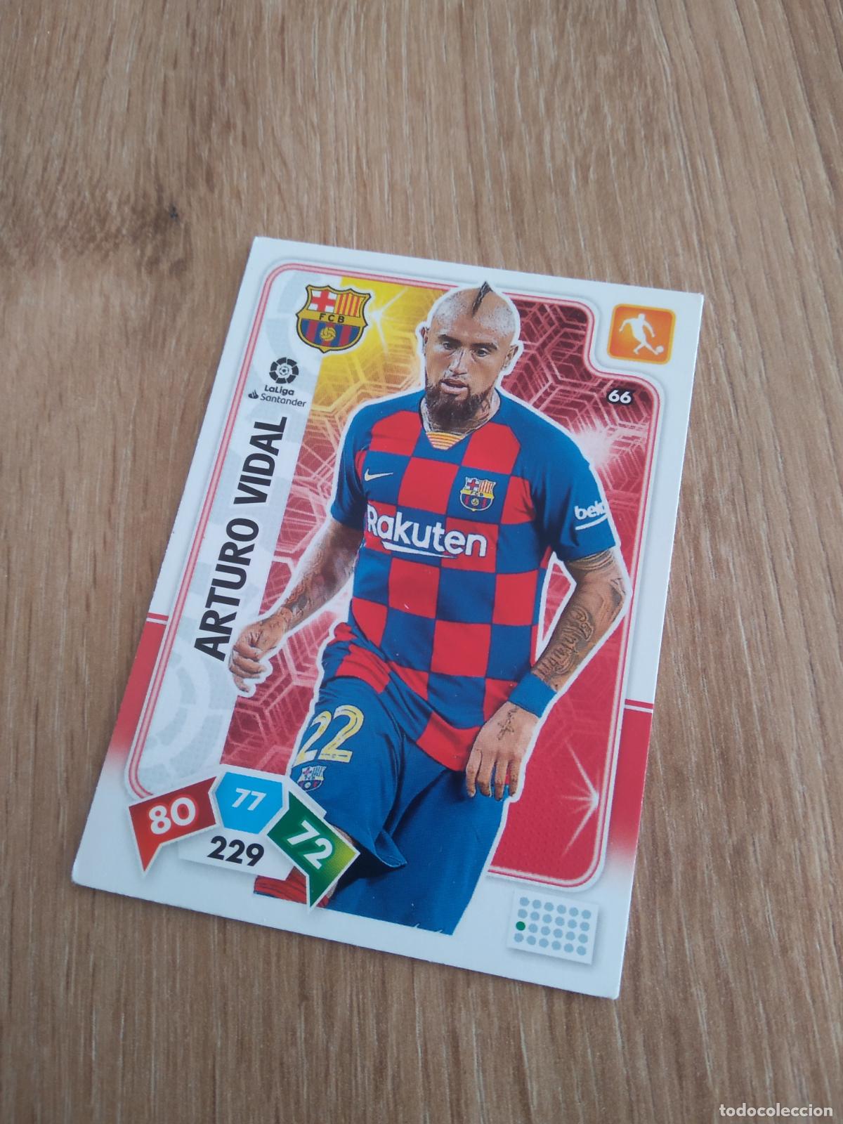 Figurine di Calcio: 66 ARTURO VIDAL BARCELONA BAR&Ccedil;A CROMO FUTBOL PANINI ADRENALYN 19-20 LIGA 2019-2020