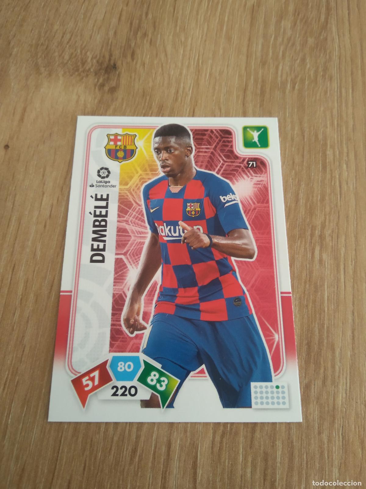 Figurine di Calcio: 71 DEMBELE BARCELONA BAR&Ccedil;A CROMO FUTBOL PANINI ADRENALYN 19-20 LIGA 2019-2020