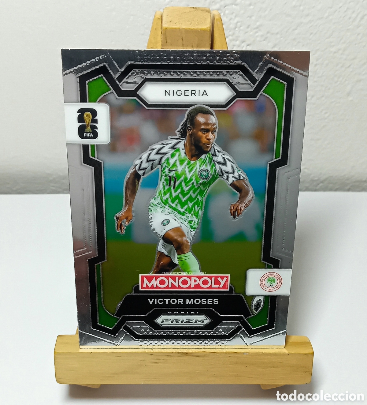 Cromos de F&uacute;tbol: VICTOR MOSES 2026 NIGERIA MONOPOLY PRIZM PANINI.