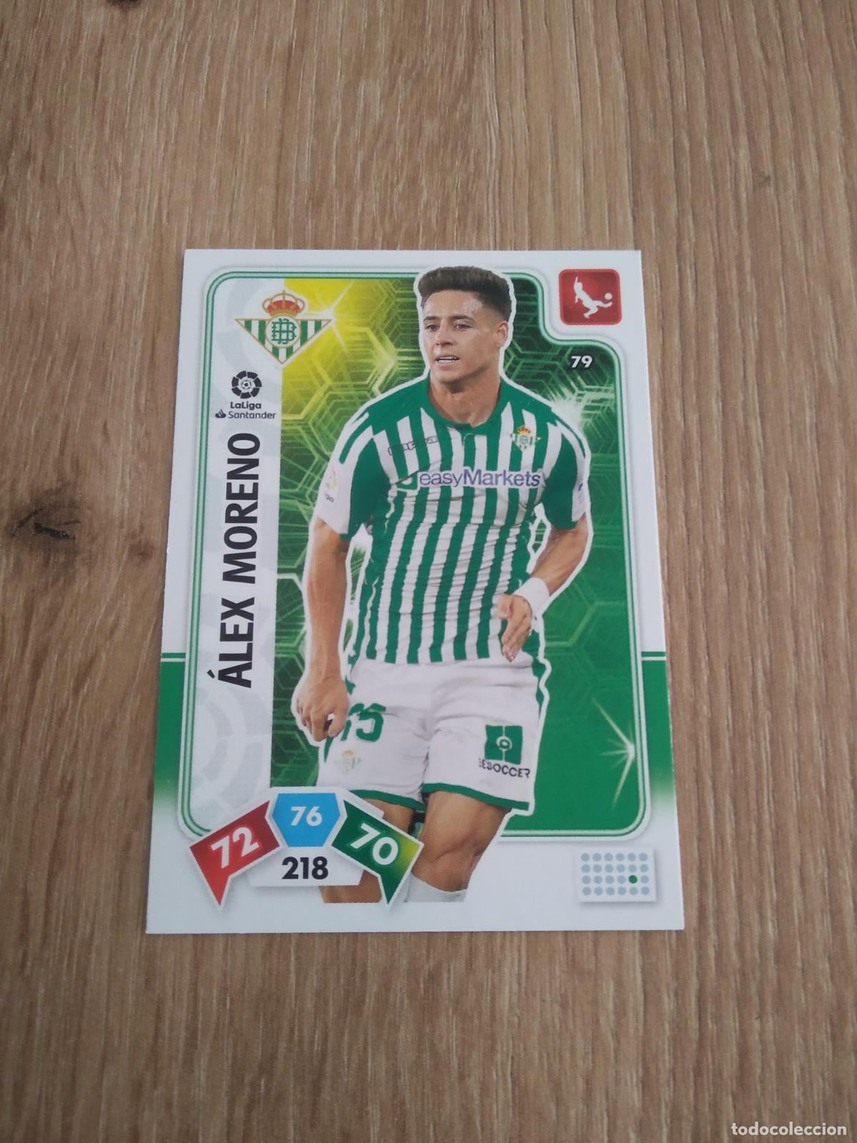 Figurine di Calcio: 79 ALEX MORENO BETIS CROMO FUTBOL PANINI ADRENALYN 19-20 LIGA 2019-2020