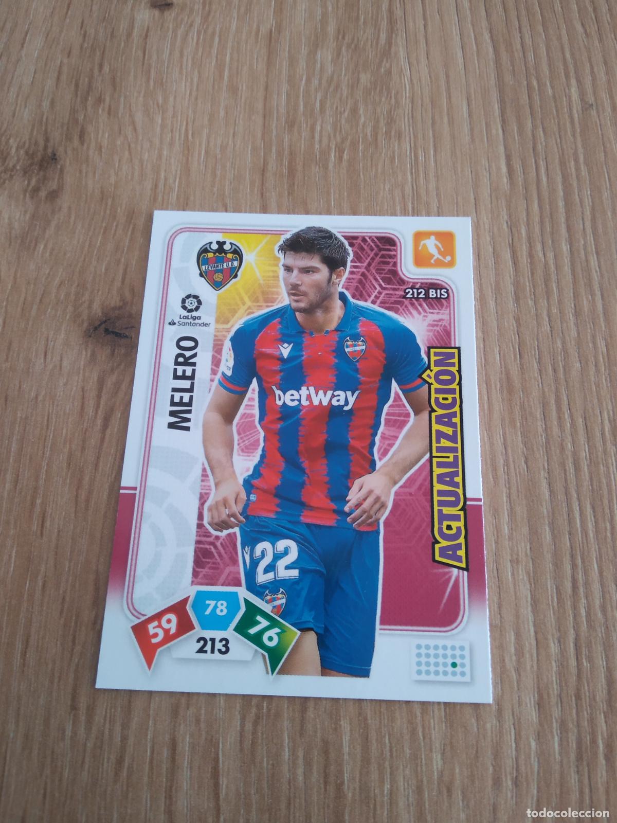 Cartes &agrave; collectionner de Football: 212 BIS MELERO LEVANTE CROMO FUTBOL PANINI ADRENALYN 19-20 LIGA 2019-2020