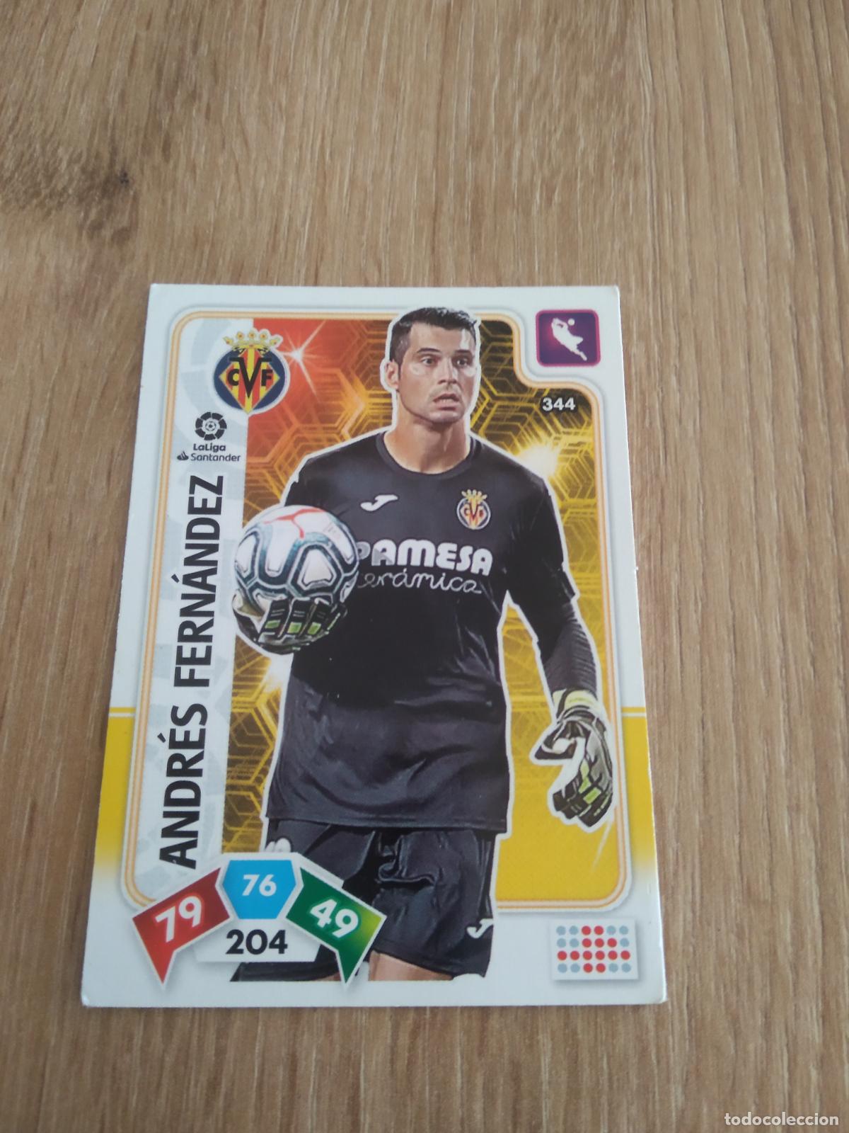 Cromos de F&uacute;tbol: 344 ANDRES FERNANDEZ VILLARREAL CROMO FUTBOL PANINI ADRENALYN 19-20 LIGA 2019-2020