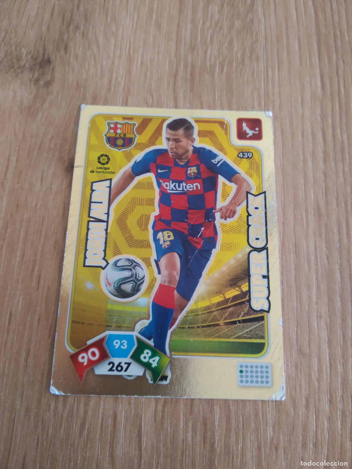 Cromos de F&uacute;tbol: 439 JORDI ALBA BARCELONA BAR&Ccedil;A SUPER CRACK CROMO FUTBOL PANINI ADRENALYN 19-20 LIGA 2019-2020