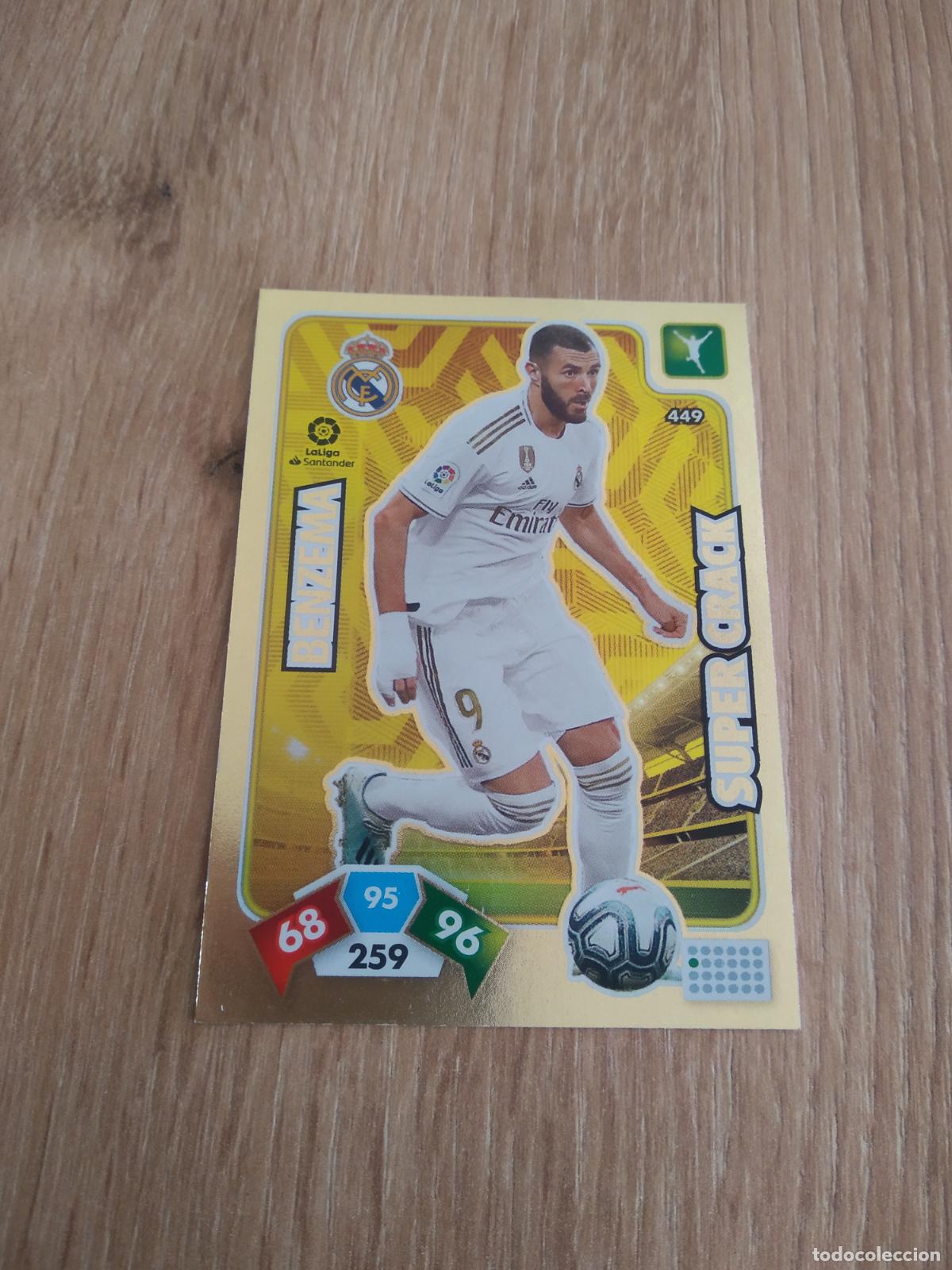 Cromos de F&uacute;tbol: 449 BENZEMA REAL MADRID SUPER CRACK CROMO FUTBOL PANINI ADRENALYN 19-20 LIGA 2019-2020