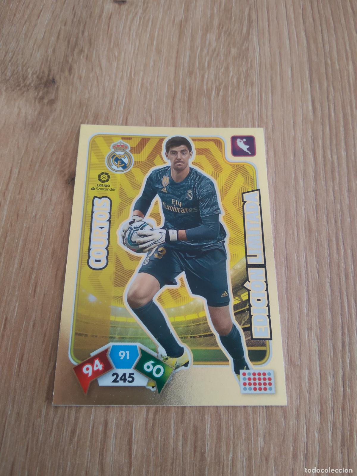 Cromos de F&uacute;tbol: COURTOIS REAL MADRID EDICION LIMITADA CROMO FUTBOL PANINI ADRENALYN 19-20 LIGA 2019-2020