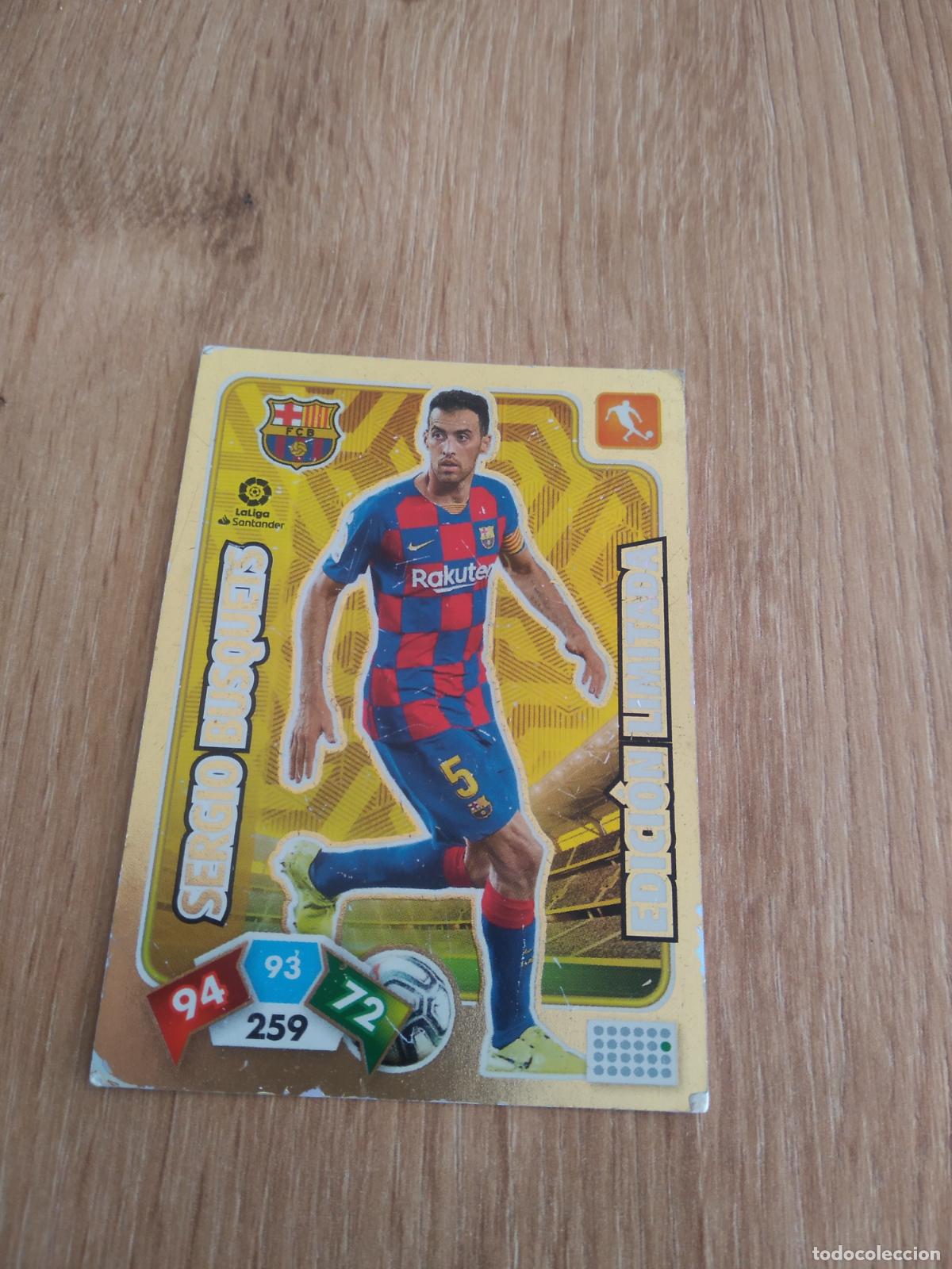Cromos de F&uacute;tbol: BUSQUETS BARCELONA BAR&Ccedil;A EDICION LIMITADA CROMO FUTBOL PANINI ADRENALYN 19-20 LIGA 2019-2020