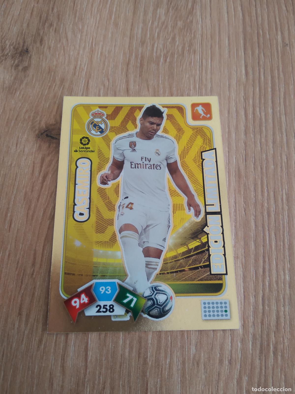 Cromos de F&uacute;tbol: CASEMIRO REAL MADRID EDICION LIMITADA CROMO FUTBOL PANINI ADRENALYN 19-20 LIGA 2019-2020