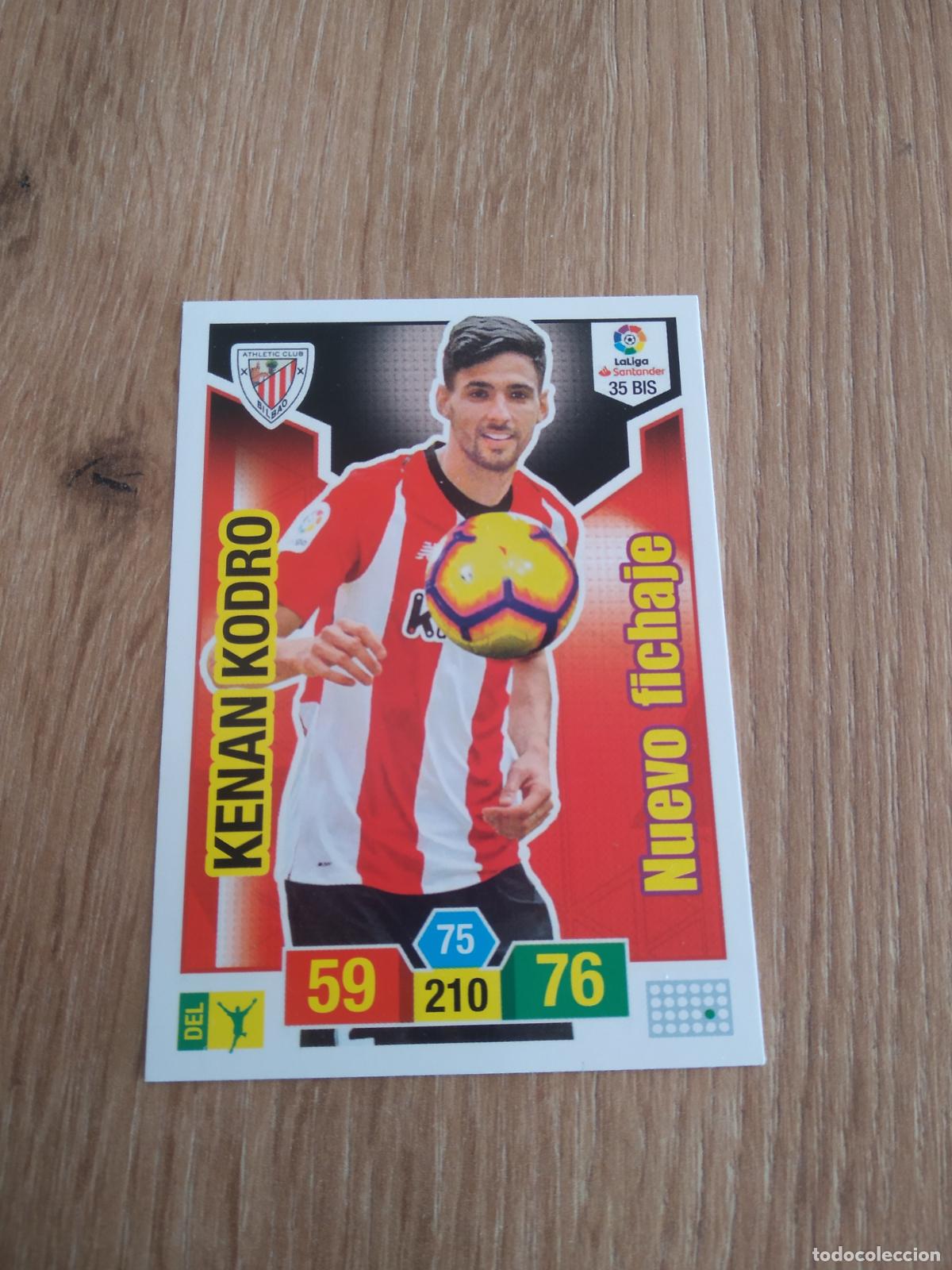 Cromos de F&uacute;tbol: 35 BIS KENAN KODRO ATHLETIC CLUB BILBAO CROMO FUTBOL PANINI ADRENALYN 18-19 LIGA 2018-2019
