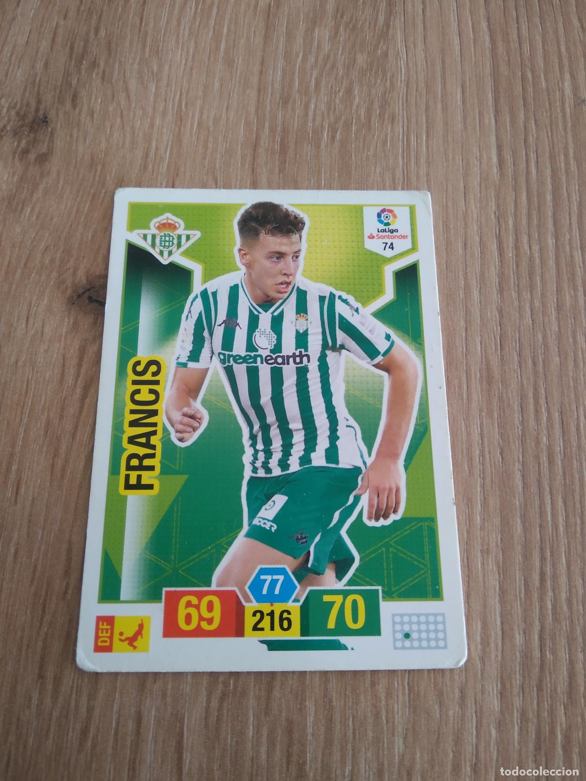 Cromos de F&uacute;tbol: 74 FRANCIS BETIS CROMO FUTBOL PANINI ADRENALYN 18-19 LIGA 2018-2019
