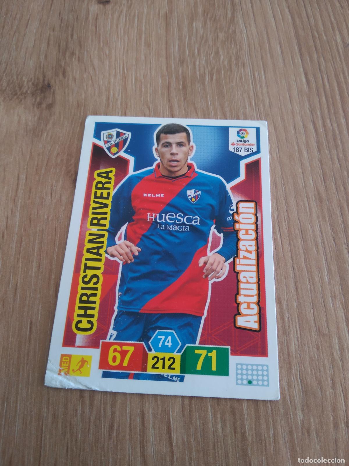 Cromos de F&uacute;tbol: 187 BIS CHRISTIAN RIVERA HUESCA CROMO FUTBOL PANINI ADRENALYN 18-19 LIGA 2018-2019