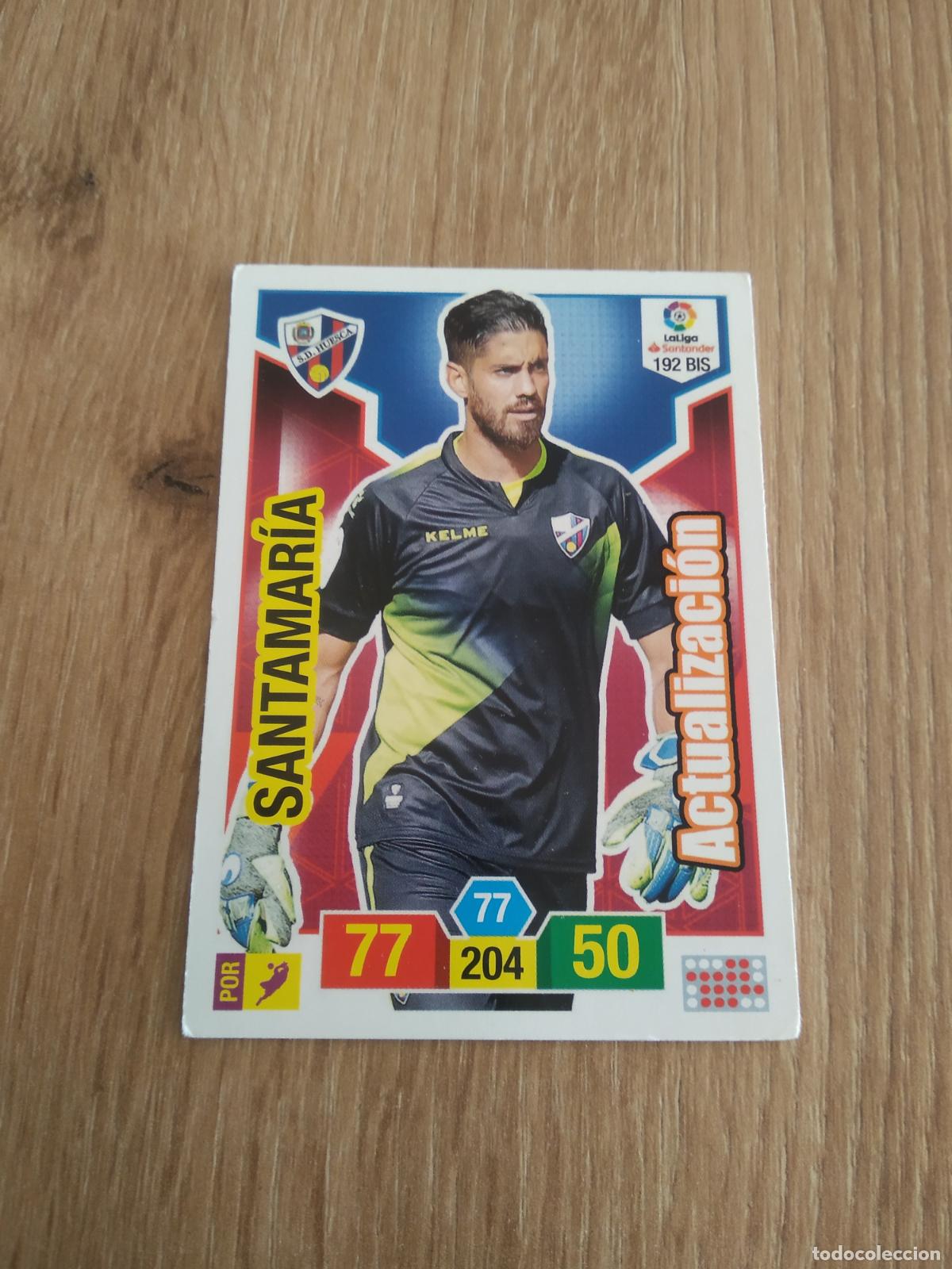 Cromos de F&uacute;tbol: 192 BIS SANTAMARIA HUESCA CROMO FUTBOL PANINI ADRENALYN 18-19 LIGA 2018-2019