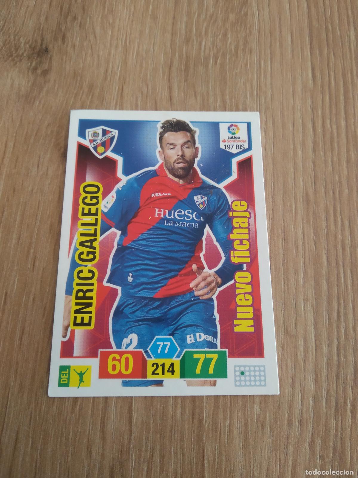 Cromos de F&uacute;tbol: 197 BIS ENRIC GALLEGO HUESCA CROMO FUTBOL PANINI ADRENALYN 18-19 LIGA 2018-2019