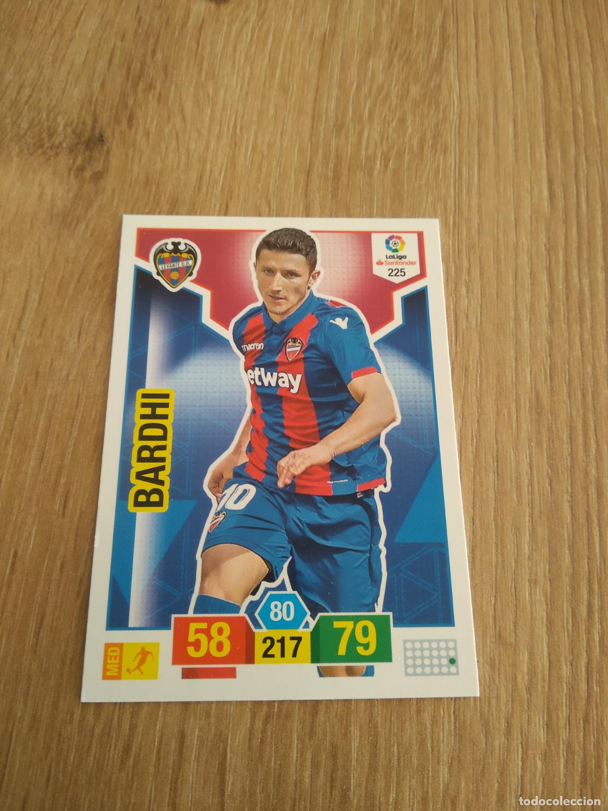 Cromos de F&uacute;tbol: 225 BARDHI LEVANTE CROMO FUTBOL PANINI ADRENALYN 18-19 LIGA 2018-2019