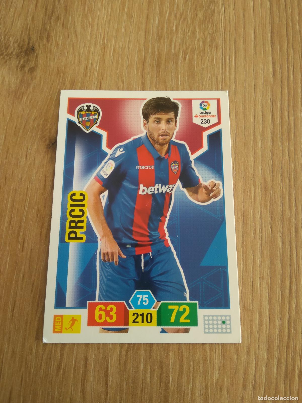 Cromos de F&uacute;tbol: 230 PRCIC LEVANTE CROMO FUTBOL PANINI ADRENALYN 18-19 LIGA 2018-2019