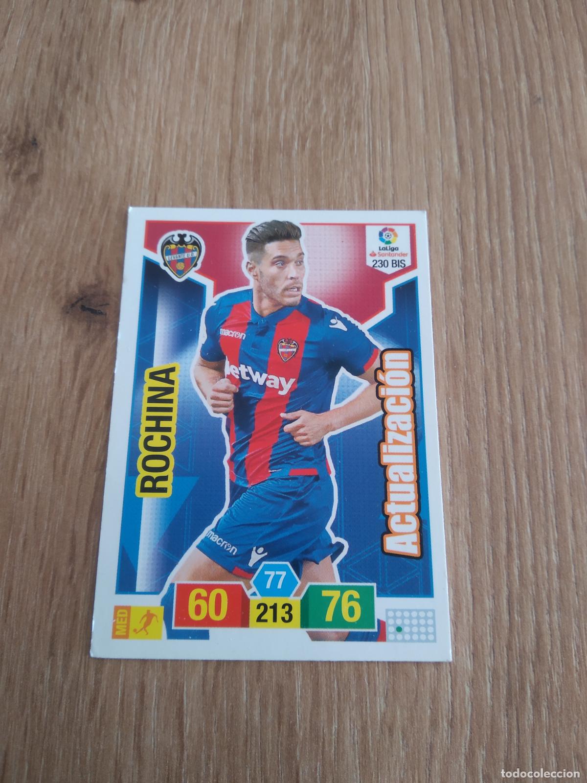 Cromos de F&uacute;tbol: 230 BIS ROCHINA LEVANTE CROMO FUTBOL PANINI ADRENALYN 18-19 LIGA 2018-2019