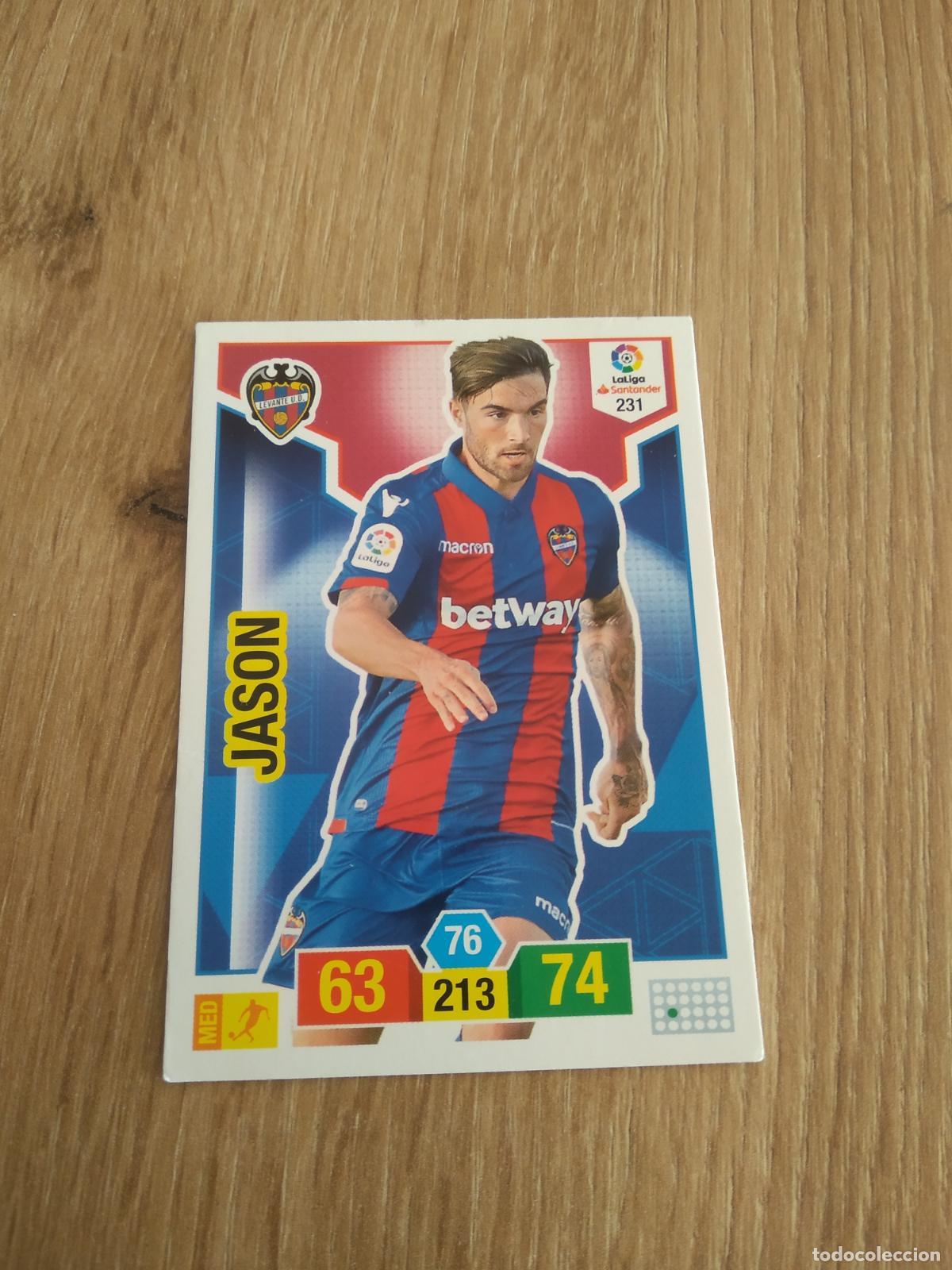 Cromos de F&uacute;tbol: 231 JASON LEVANTE CROMO FUTBOL PANINI ADRENALYN 18-19 LIGA 2018-2019