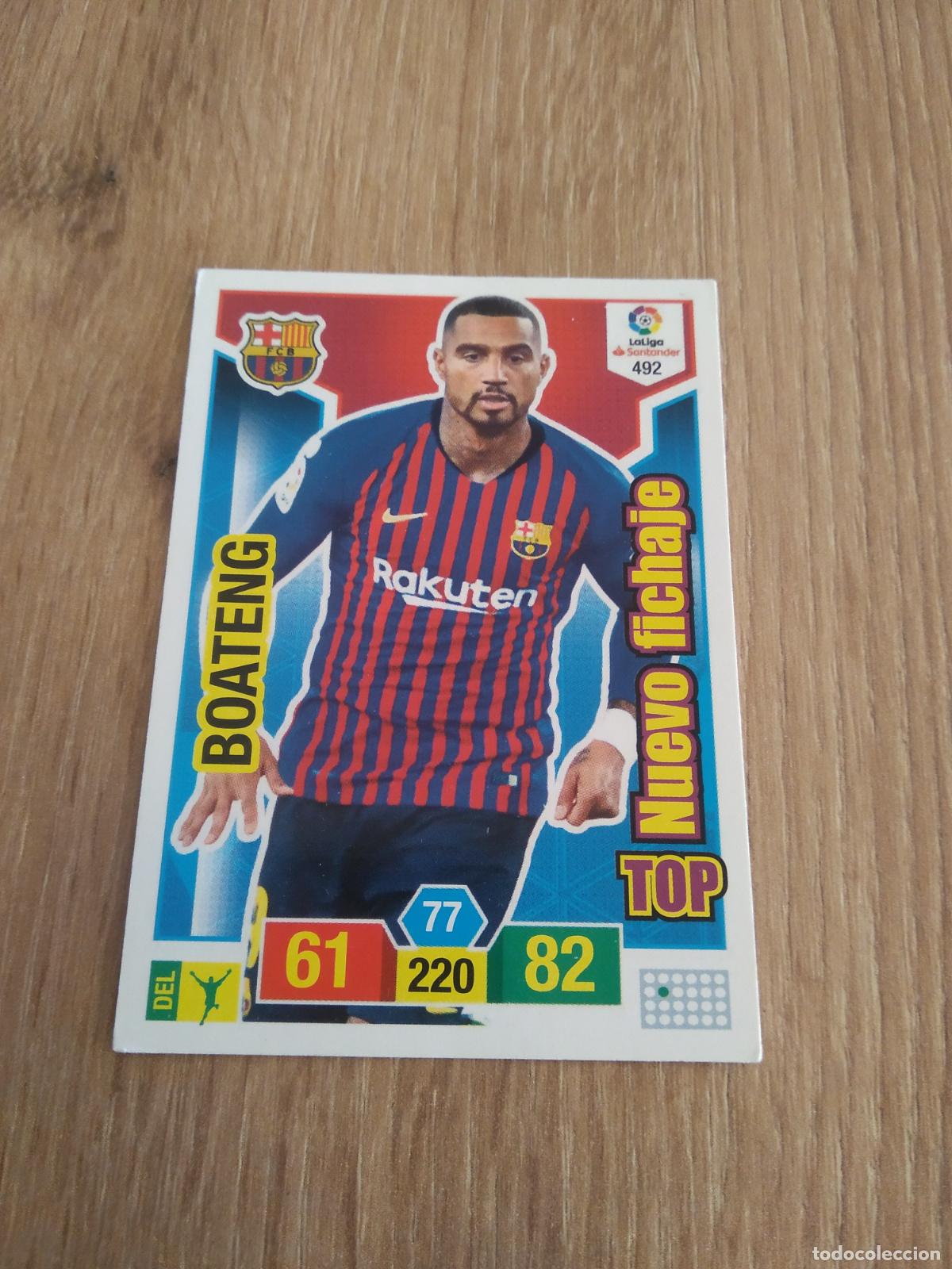 Cromos de Futebol: 492 BOATENG BARCELONA BAR&Ccedil;A FICHAJE CROMO FUTBOL PANINI ADRENALYN 18-19 LIGA 2018-2019