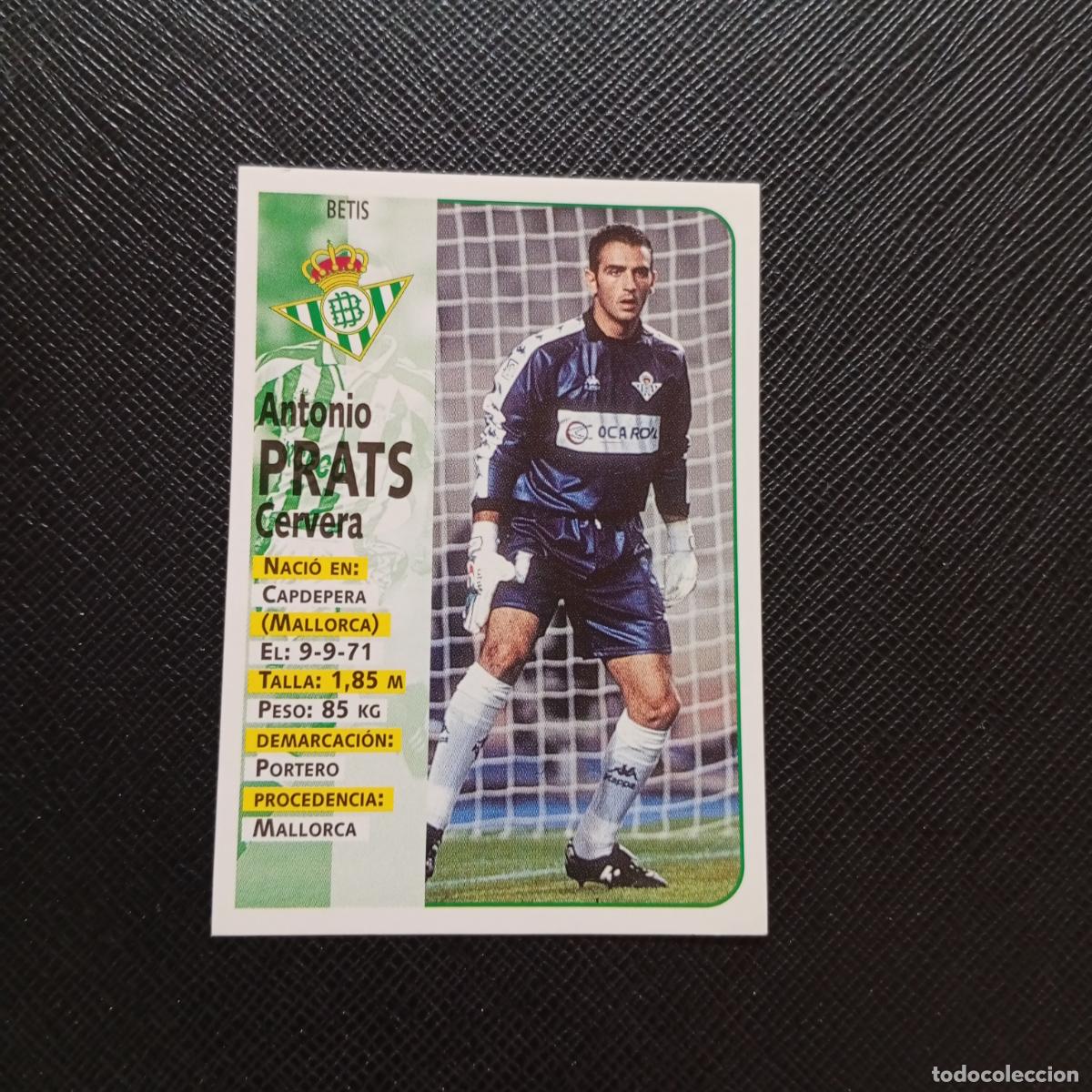 Figurine di Calcio: 143 PRATS REAL BETIS PANINI 1998 1999 CROMO FUTBOL LIGA 98 99 - SIN PEGAR - A111 PG352 B