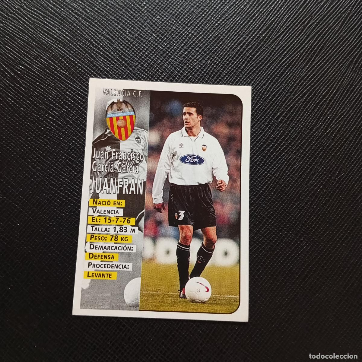 Cromos de F&uacute;tbol: 168 JUANFRAN VALENCIA PANINI 1998 1999 CROMO FUTBOL LIGA 98 99 - SIN PEGAR - A111 PG352 B