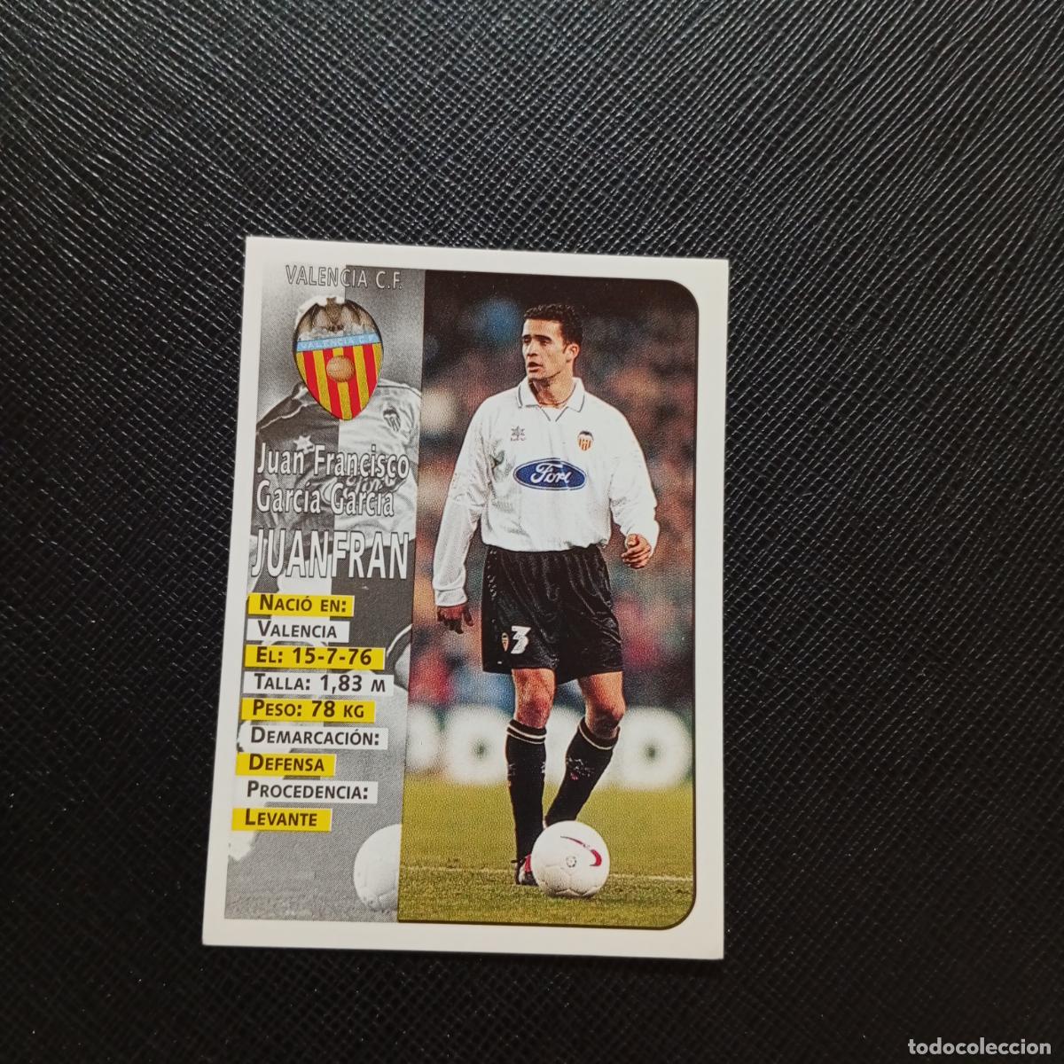 Cromos de F&uacute;tbol: 168 JUANFRAN VALENCIA PANINI 1998 1999 CROMO FUTBOL LIGA 98 99 - SIN PEGAR - A111 PG361