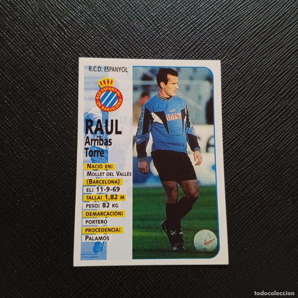 Cromos de F&uacute;tbol: 198 RAUL ESPA&Ntilde;OL PANINI 1998 1999 CROMO FUTBOL LIGA 98 99 - SIN PEGAR - A111 PG352 B
