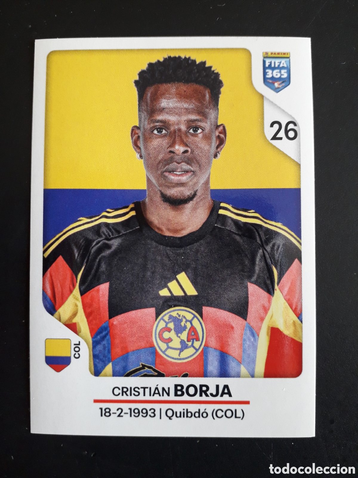 Football Stickers: BORJA CLUB AM&Eacute;RICA N&deg; 302 FIFA 365 PANINI STICKER 2026 PEDIDO M&Iacute;NIMO 3&euro;