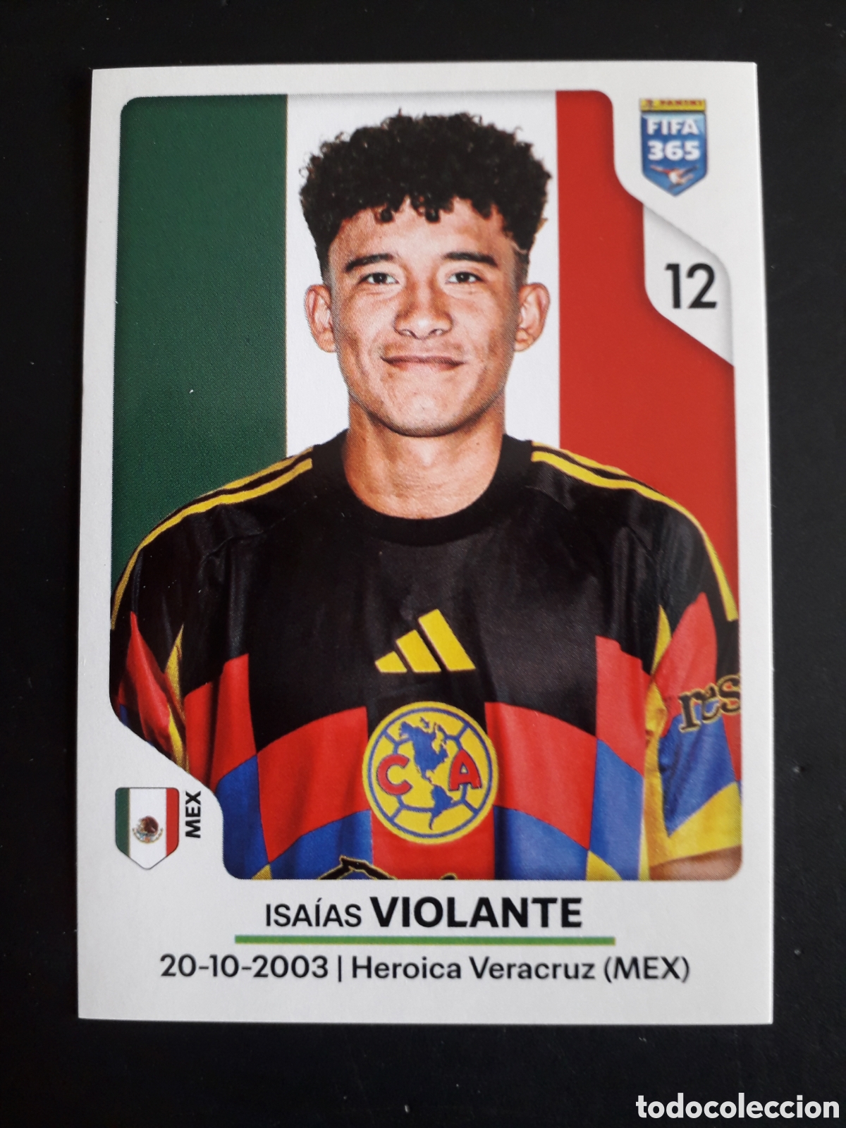 Figurine di Calcio: VIOLANTE CLUB AM&Eacute;RICA N&deg; 307 FIFA 365 PANINI STICKER 2026 PEDIDO M&Iacute;NIMO 3&euro;.