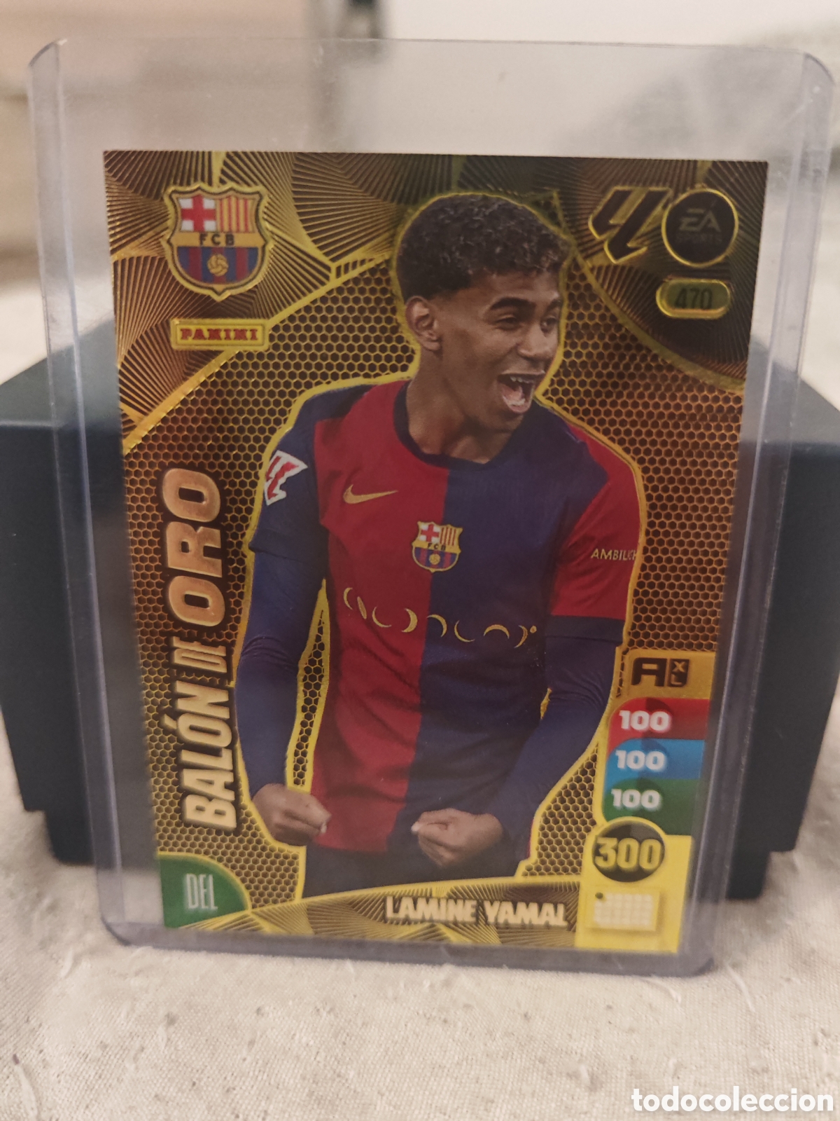 Fu&szlig;ball-Sticker: Lamine Yamal Bal&oacute;n de Oro Adrenalyn 24-25 Fc Barcelona