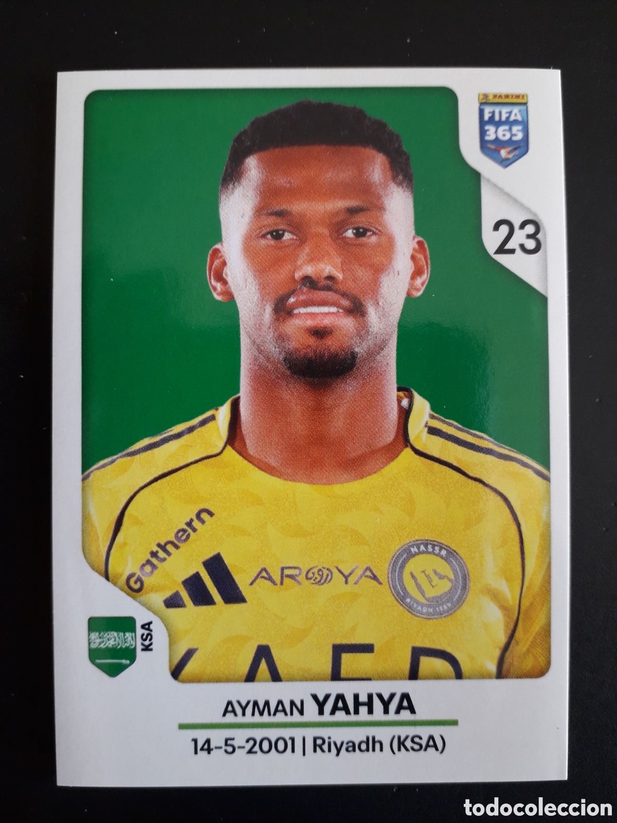 Figurine di Calcio: YAHYA, AL-NASSR N&deg; 432 FIFA 365 PANINI STICKER 2026 PEDIDO M&Iacute;NIMO 3&euro;