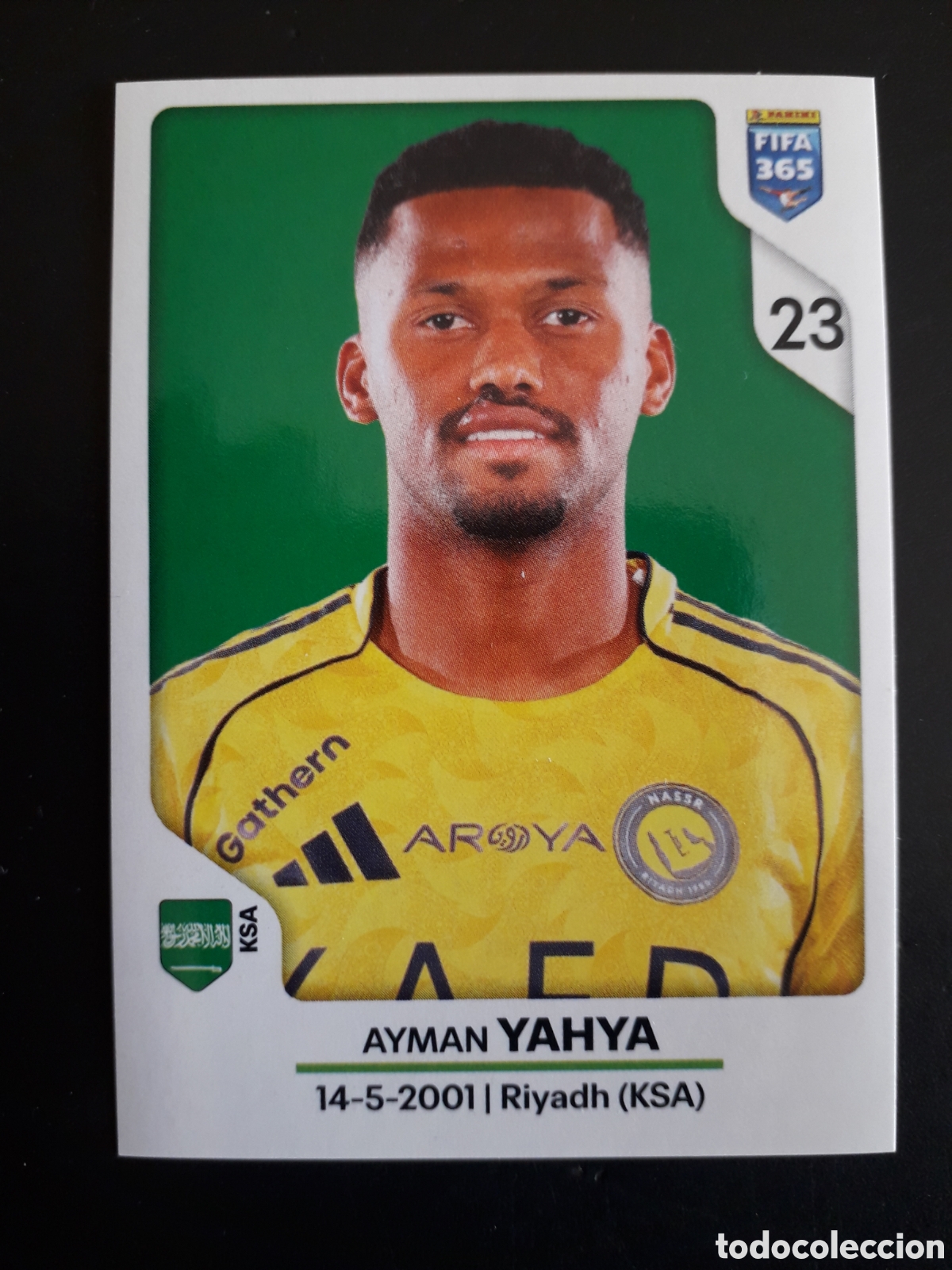 Figurine di Calcio: YAHYA, AL-NASSR N&deg; 432 FIFA 365 PANINI STICKER 2026 PEDIDO M&Iacute;NIMO 3&euro;.