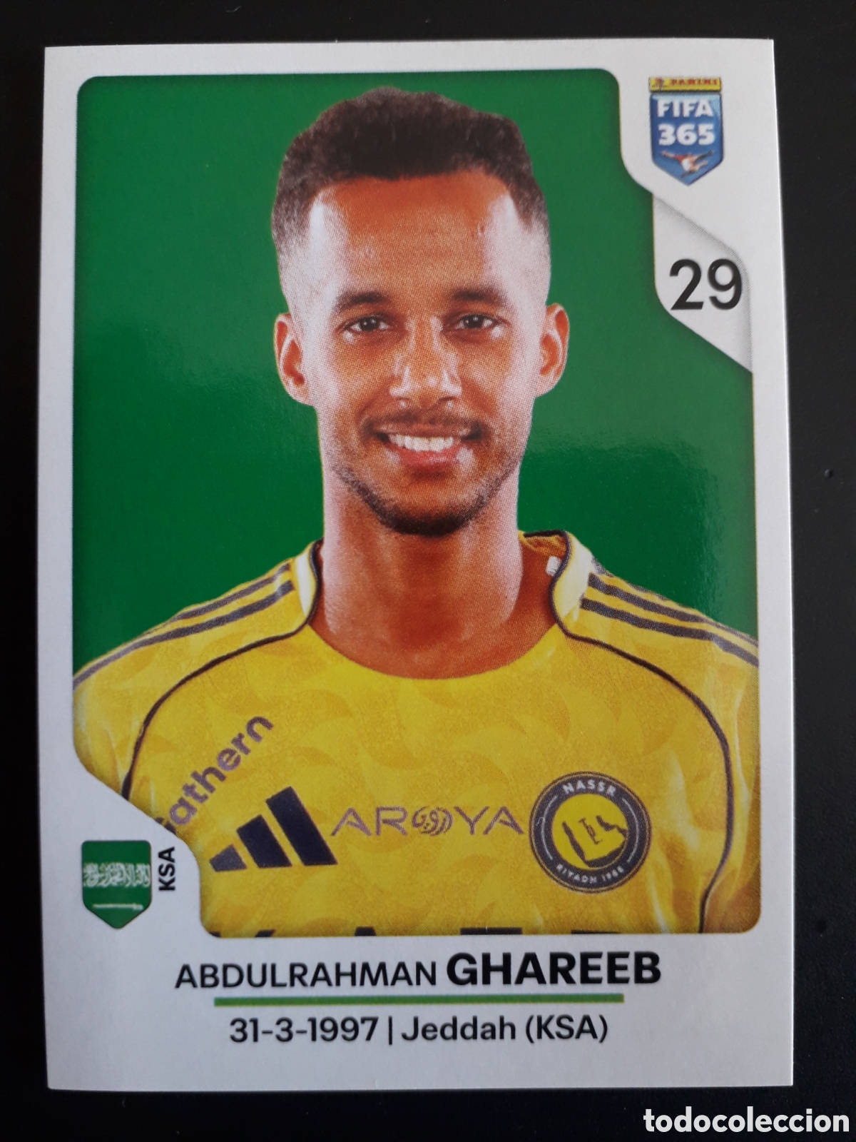 Figurine di Calcio: GHAREEB, AL-NASSR N&deg; 438 FIFA 365 PANINI STICKER 2026 PEDIDO M&Iacute;NIMO 3&euro;