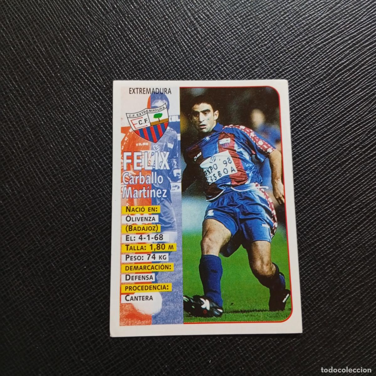 Figurine di Calcio: 336 FELIX EXTREMADURA PANINI 1998 1999 CROMO FUTBOL LIGA 98 99 - SIN PEGAR - A111 PG442