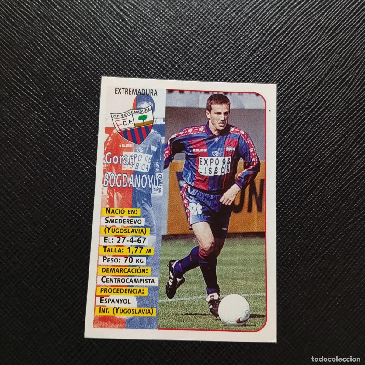 Figurine di Calcio: 341 BOGDANOVIC EXTREMADURA PANINI 1998 1999 CROMO FUTBOL LIGA 98 99 - SIN PEGAR - A111 PG451