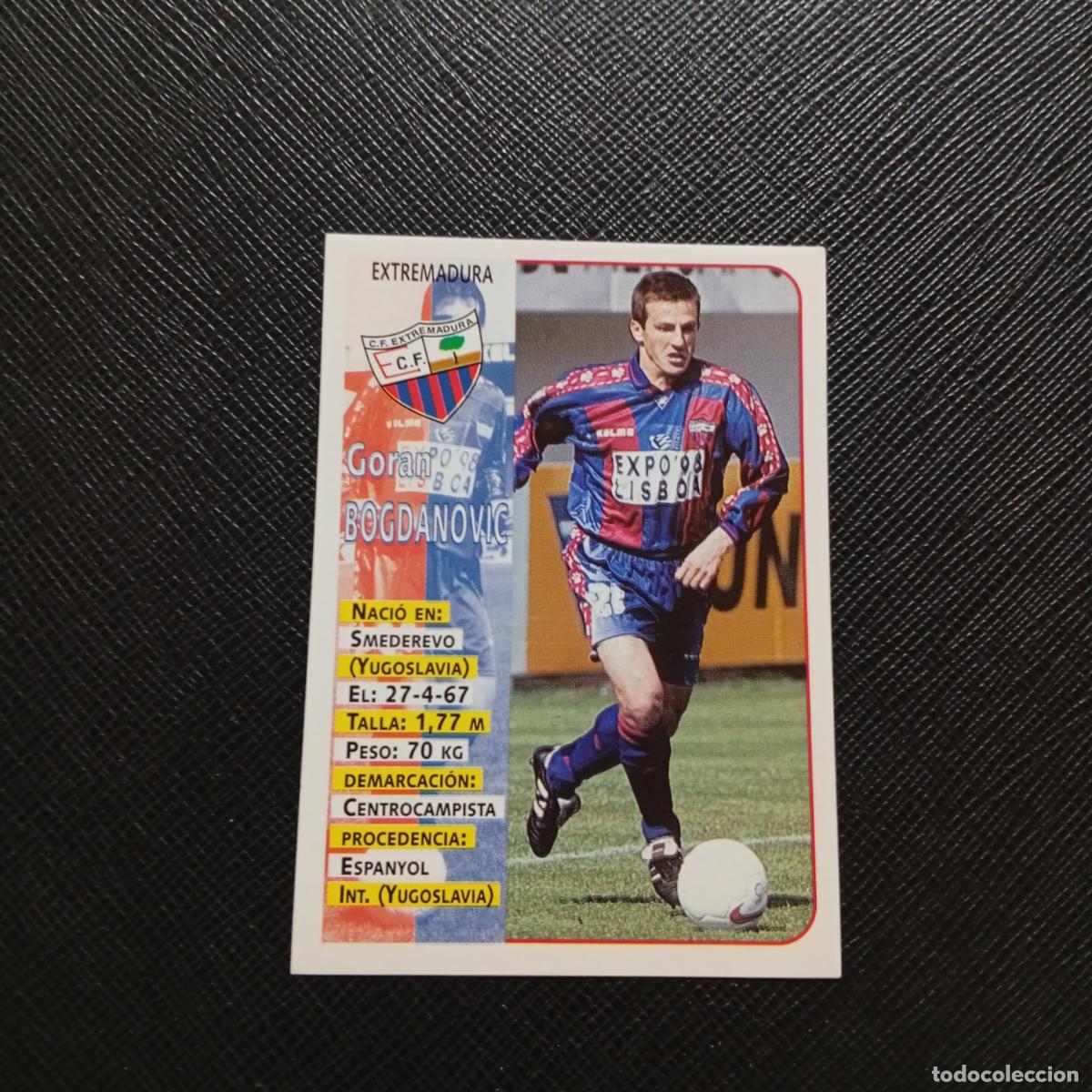 Figurine di Calcio: 341 BOGDANOVIC EXTREMADURA PANINI 1998 1999 CROMO FUTBOL LIGA 98 99 - SIN PEGAR - A111 PG451 B
