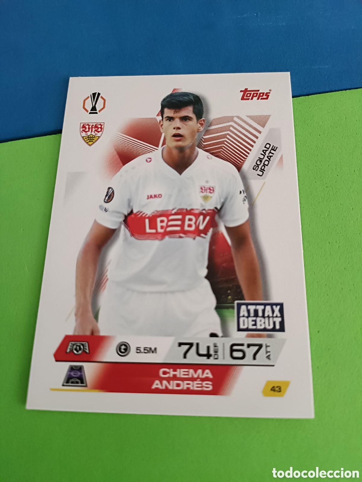 Cromos de F&uacute;tbol: Topps Match Attax EXTRA 2025 2026 - Squad Update 43 Chema Andr&eacute;s