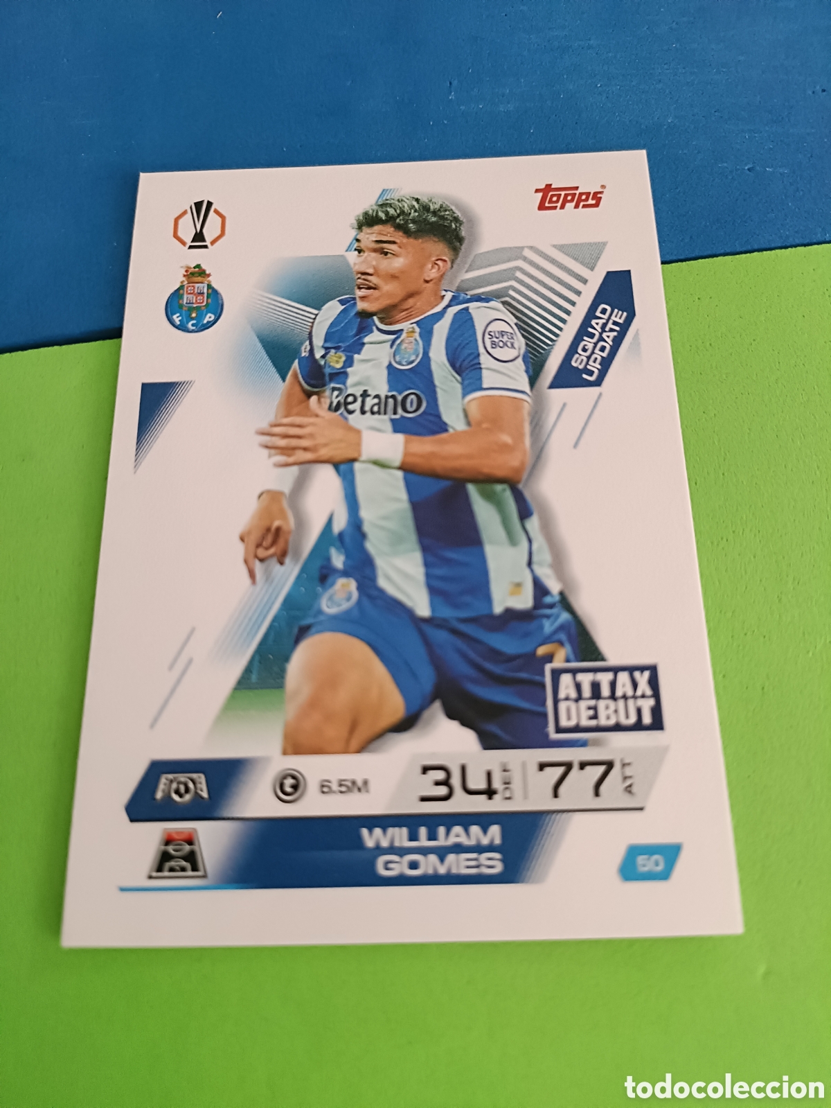 Cromos de F&uacute;tbol: Topps Match Attax EXTRA 2025 2026 - Squad Update 50 William Gomes