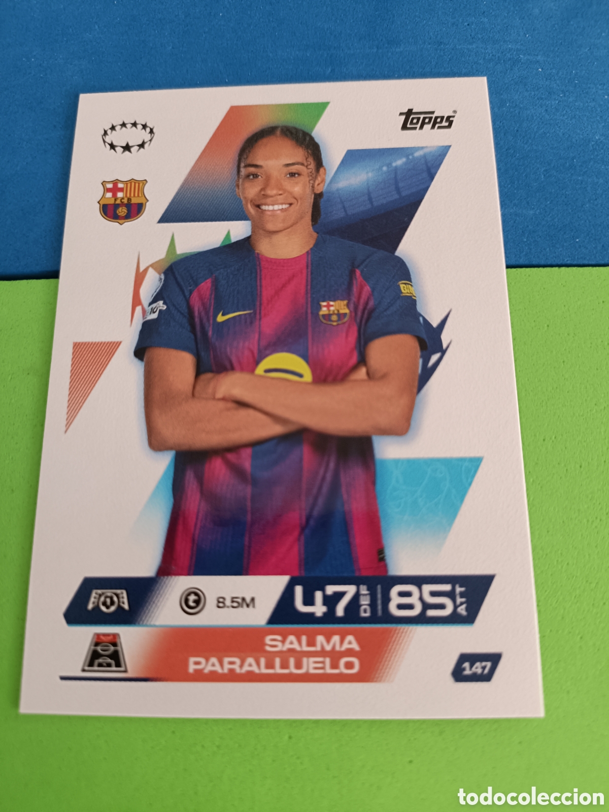 Figurine di Calcio: Topps Match Attax EXTRA 2025 2026 - UWCL 147 Salma Paralluelo Barcelona