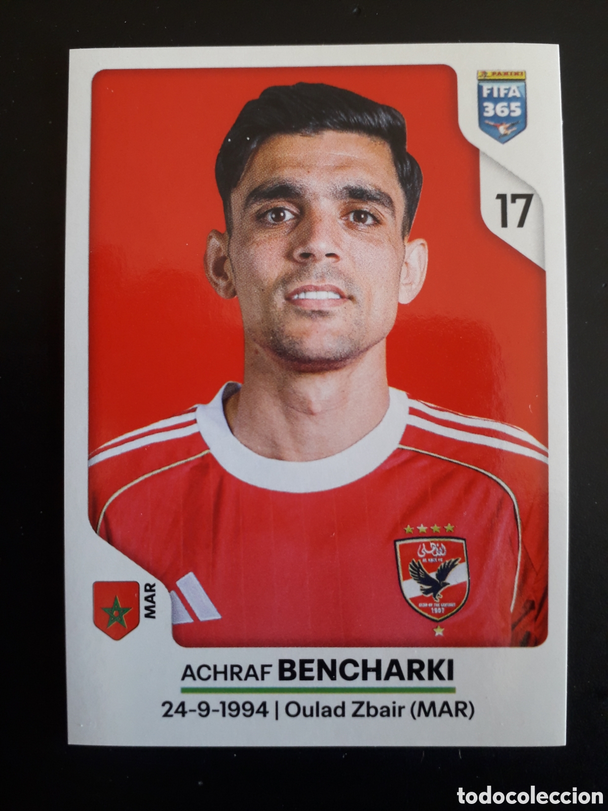 Cromos de F&uacute;tbol: BENCHARKI, AL-AHLY N&deg; 77 FIFA 365 PANINI STICKER 2026 PEDIDO M&Iacute;NIMO 3&euro;.