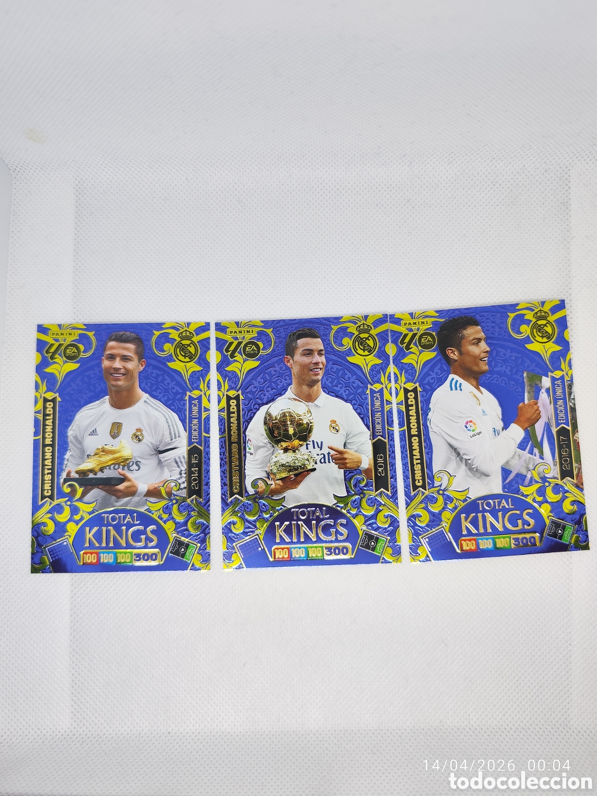 Cromos de F&uacute;tbol: Lote Cristiano Ronaldo CR7 Dream Box Total kings Adrenalyn 25 26 2025 2026