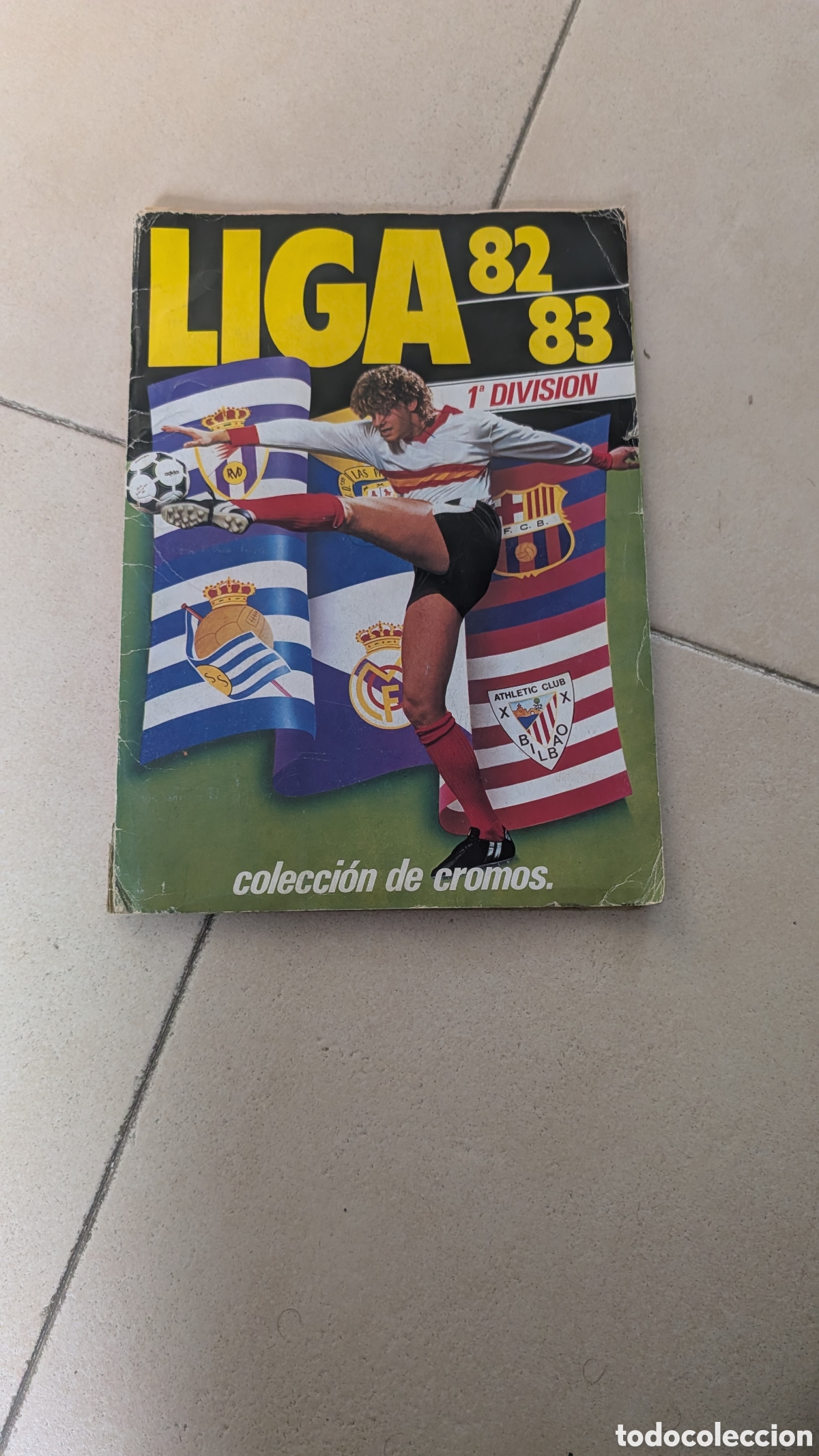Football Stickers: ALBUM LIGA ESTE 1982/83 82 83 CON 160 CROMOS PEGADOS ALGUNAS ROTURAS LEER DESCRIPCI&Oacute;N