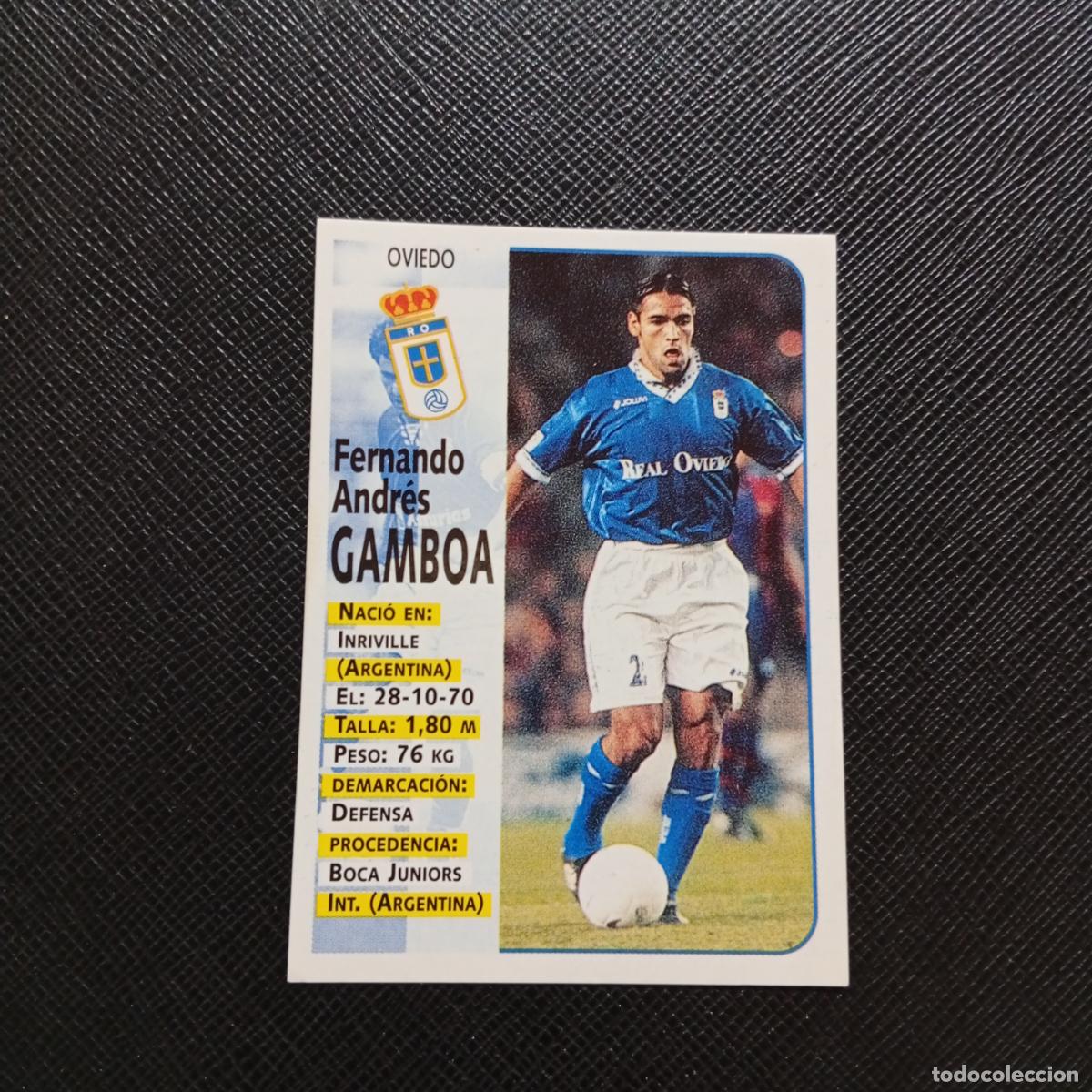 Cromos de F&uacute;tbol: 354 GAMBOA OVIEDO PANINI 1998 1999 CROMO FUTBOL LIGA 98 99 - SIN PEGAR - A111 PG496