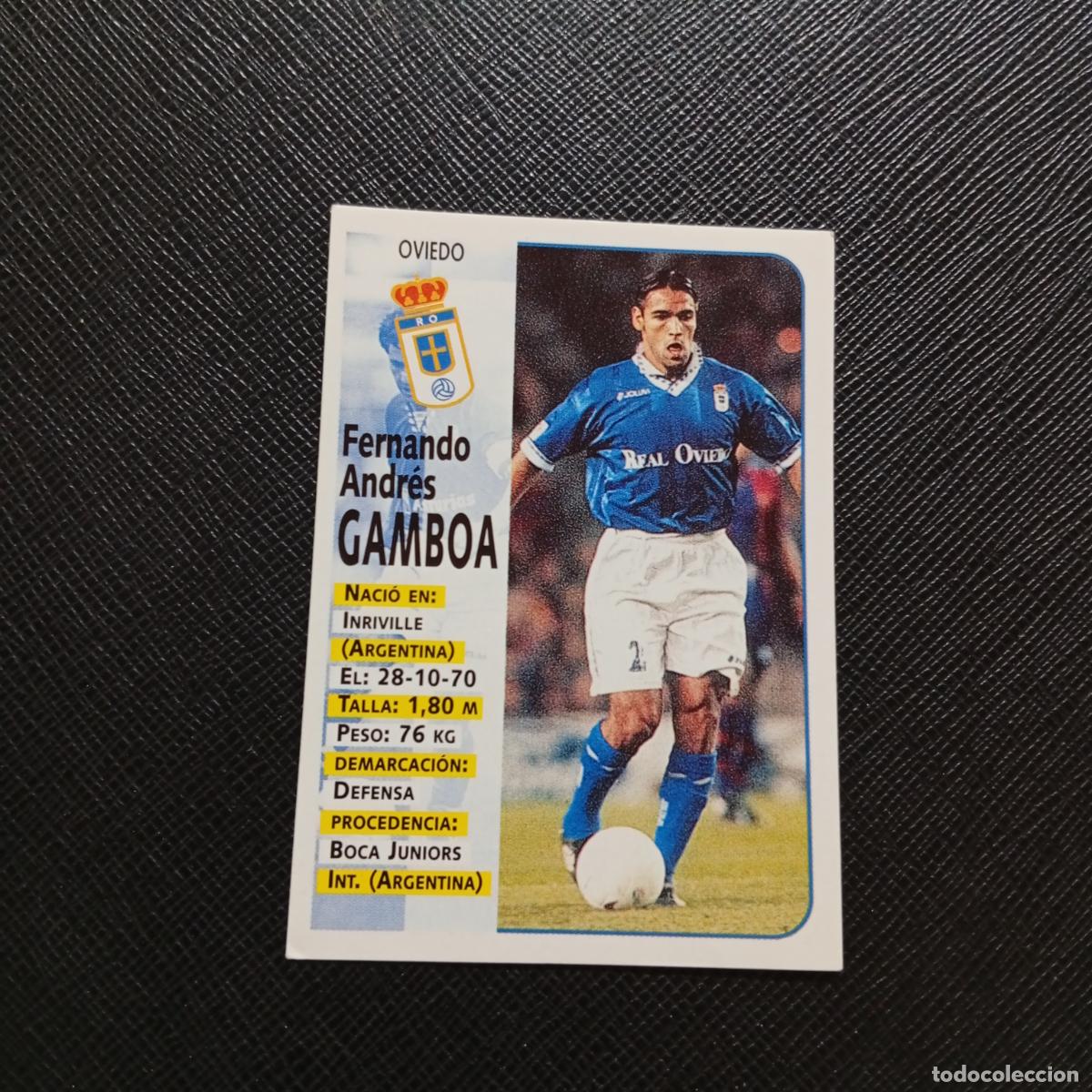 Cromos de F&uacute;tbol: 354 GAMBOA OVIEDO PANINI 1998 1999 CROMO FUTBOL LIGA 98 99 - SIN PEGAR - A111 PG505