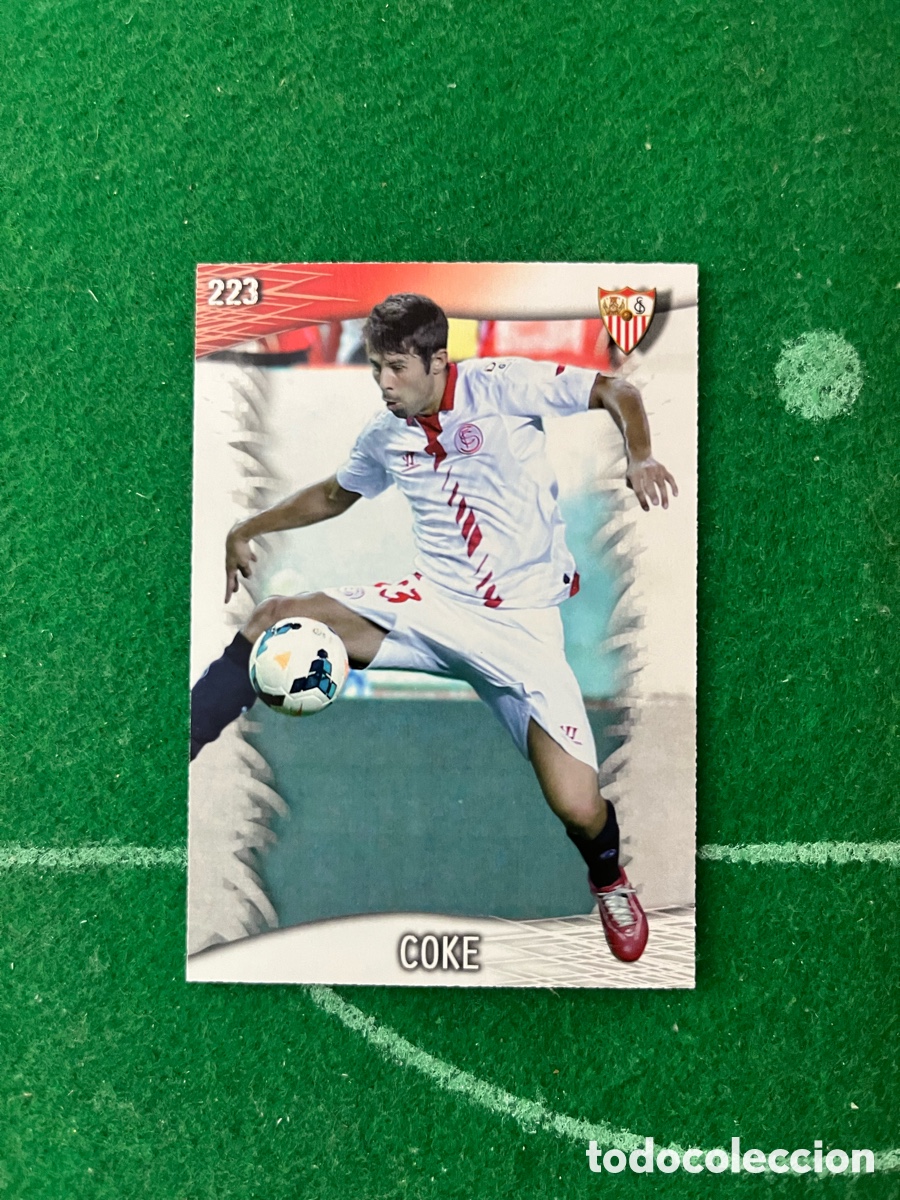 Cromos de F&uacute;tbol: 223 COKE SEVILLA LAS FICHAS DE LA LIGA 2013 2014 MUNDICROMO