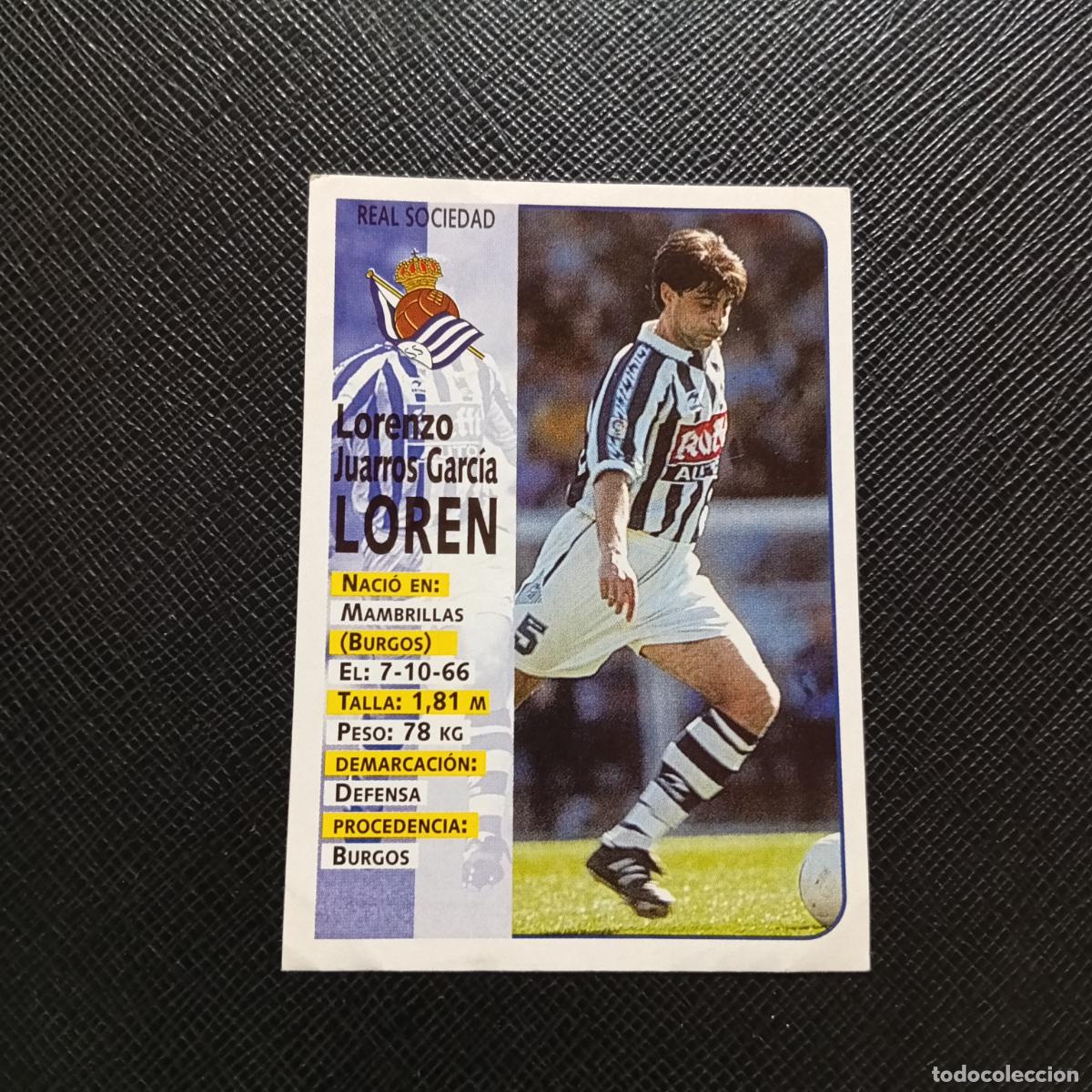 Figurine di Calcio: 50 LOREN REAL SOCIEDAD PANINI 1998 1999 CROMO FUTBOL LIGA 98 99 - SIN PEGAR - A111 PG505