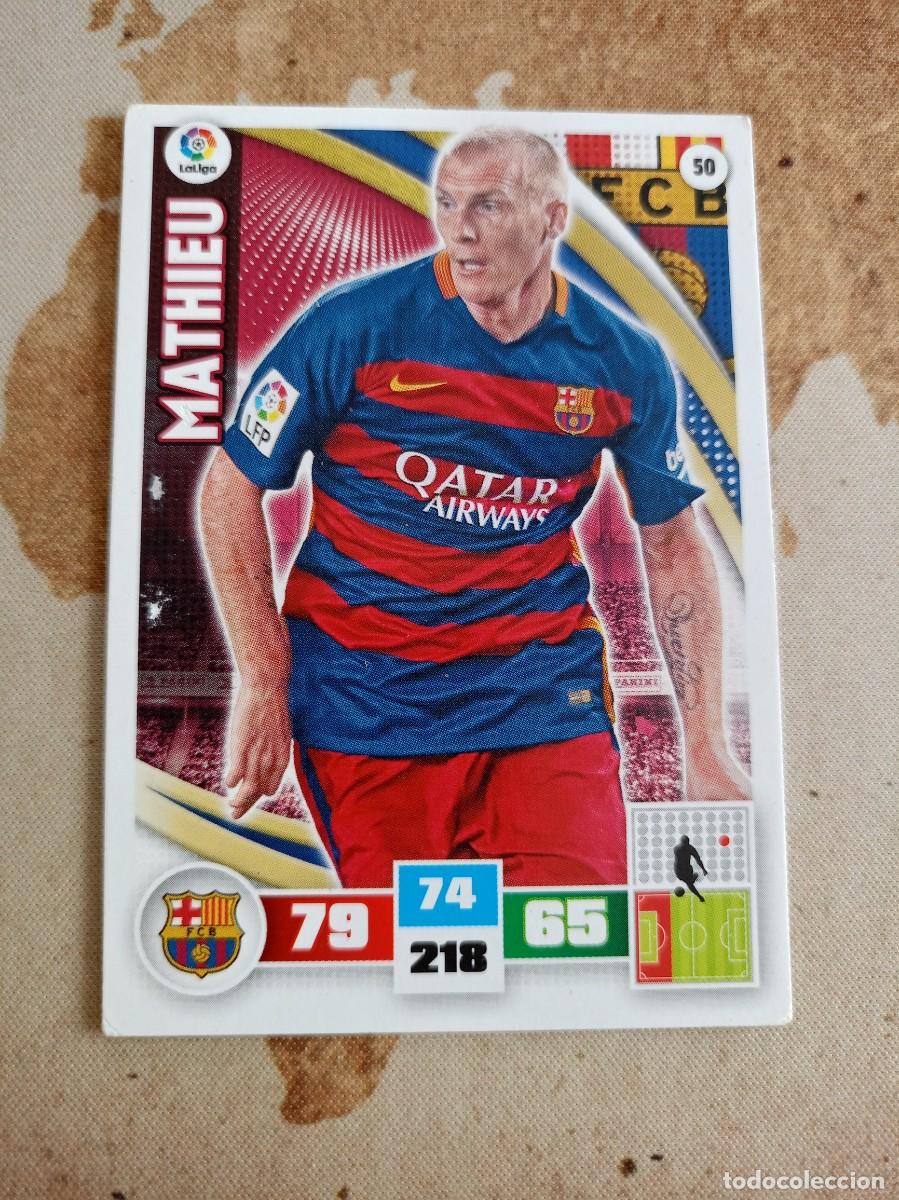 Cromos de f&uacute;tbol: # Barcelona 50 MATHIEU Adrenalyn 2015-16 - Foto 1