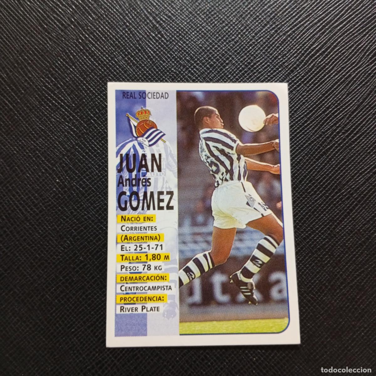 Cromos de F&uacute;tbol: 55 JUAN GOMEZ REAL SOCIEDAD PANINI 1998 1999 CROMO FUTBOL LIGA 98 99 - SIN PEGAR - A111 PG514