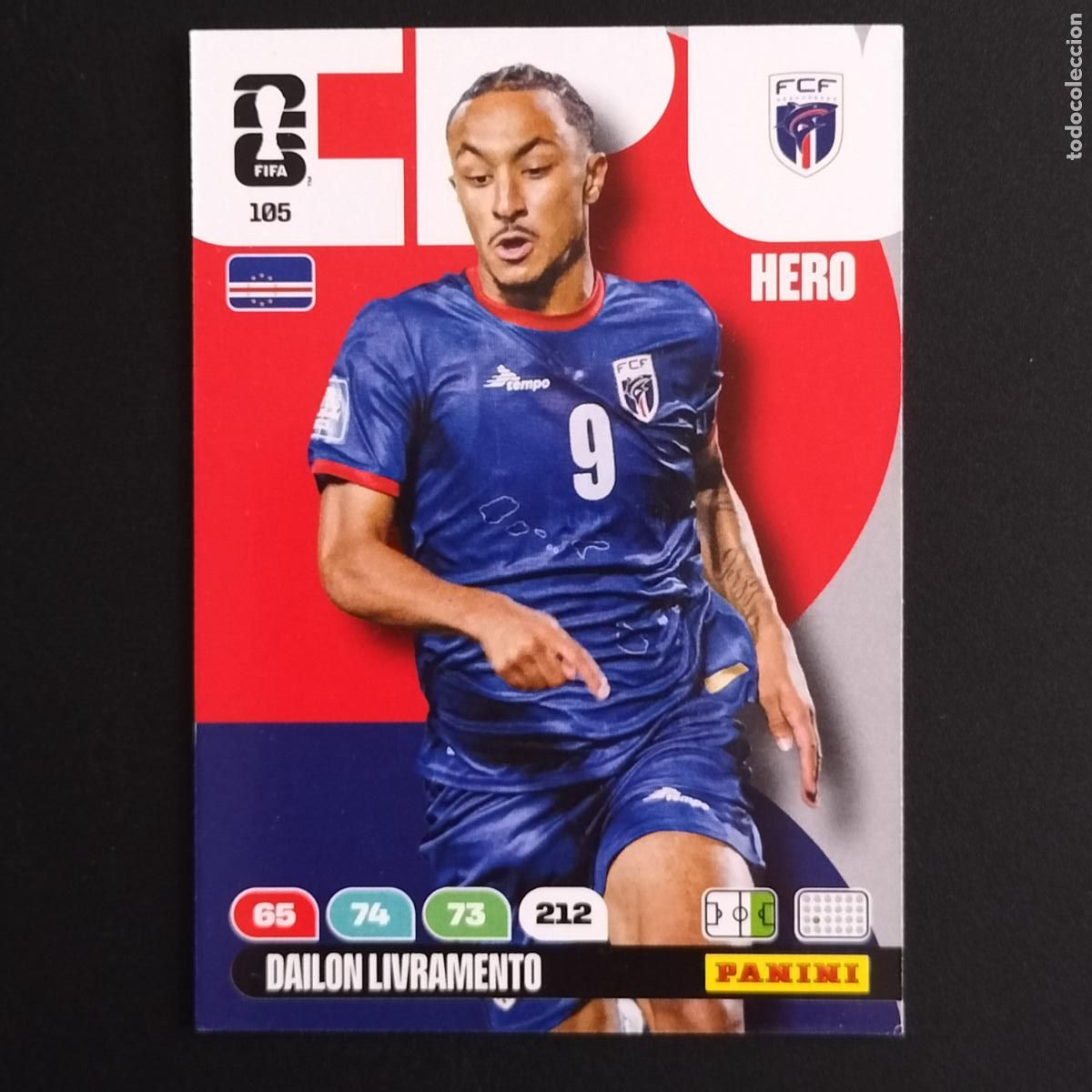 Cromos de F&uacute;tbol: 105 DAILON LIVRAMENTO CABO VERDE CROMOS ADRENALYN XL MUNDIAL 26 2026 FIFA WORLD CUP PANINI
