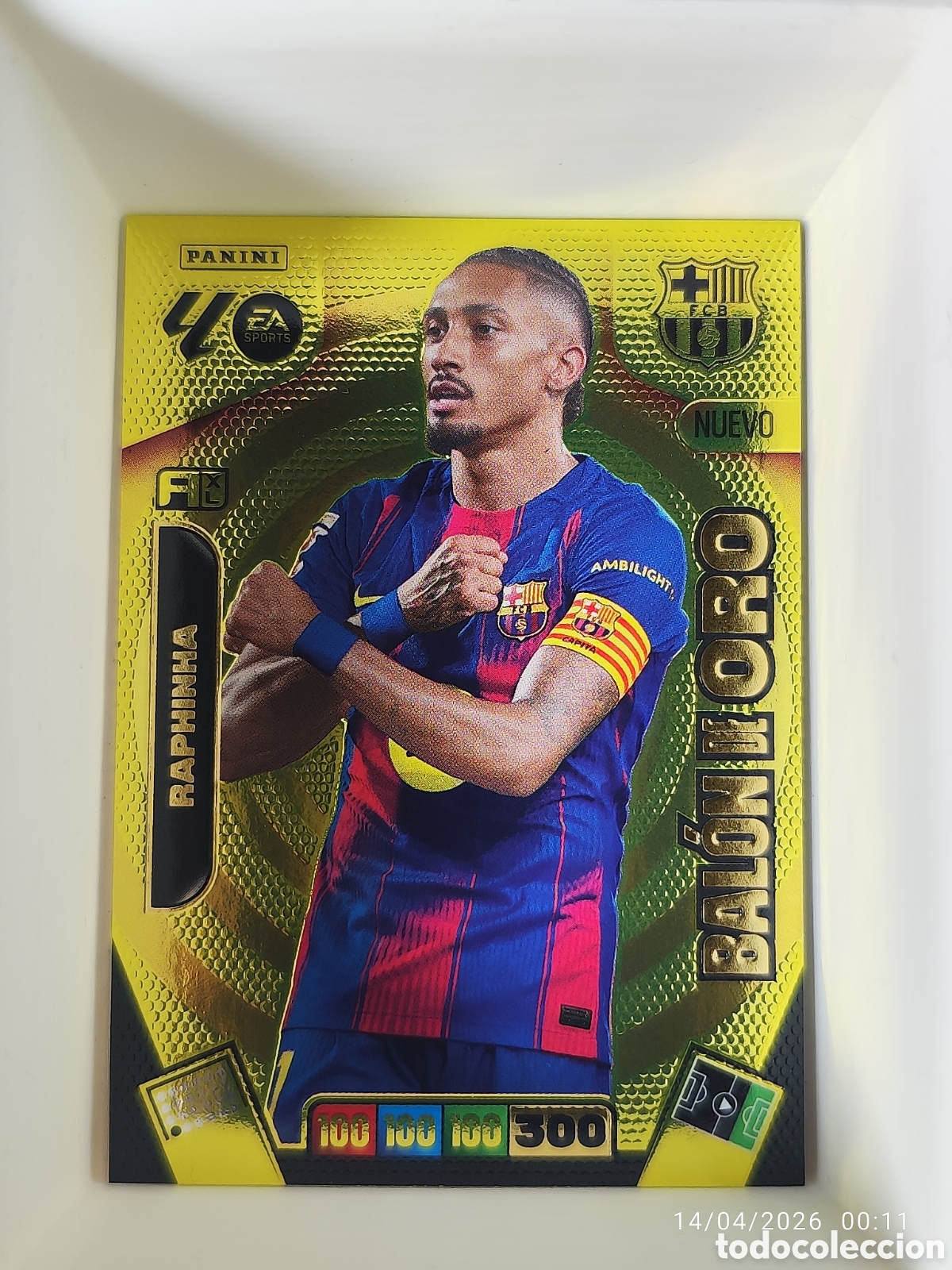 Cartes &agrave; collectionner de Football: Raphinha balon de oro Dream box total kings Adrenalyn 25 26 2025 2026